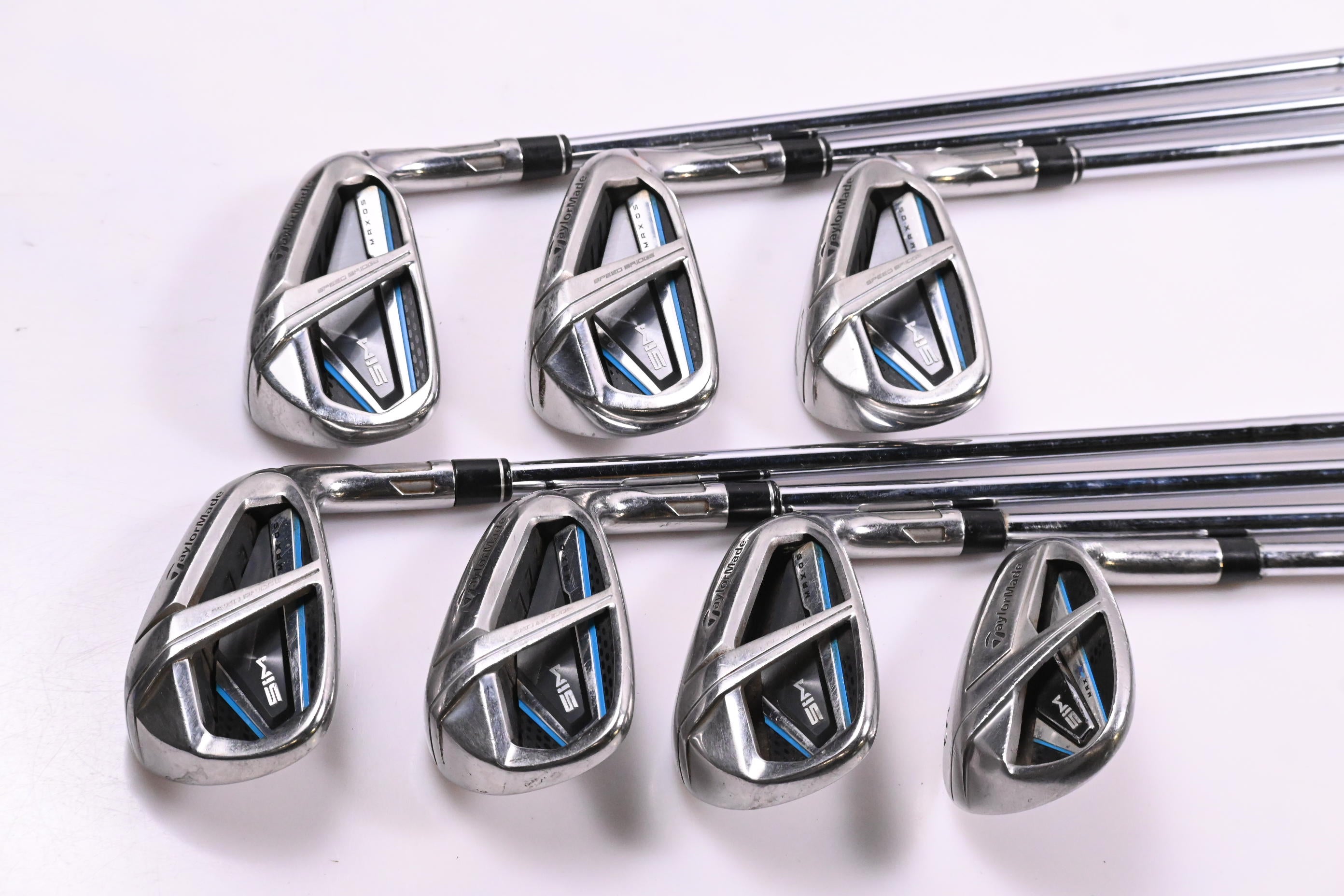 Taylormade SIM Max OS Irons / 5-PW-SW / Regular Flex KBS MAX MT 85 Shaft