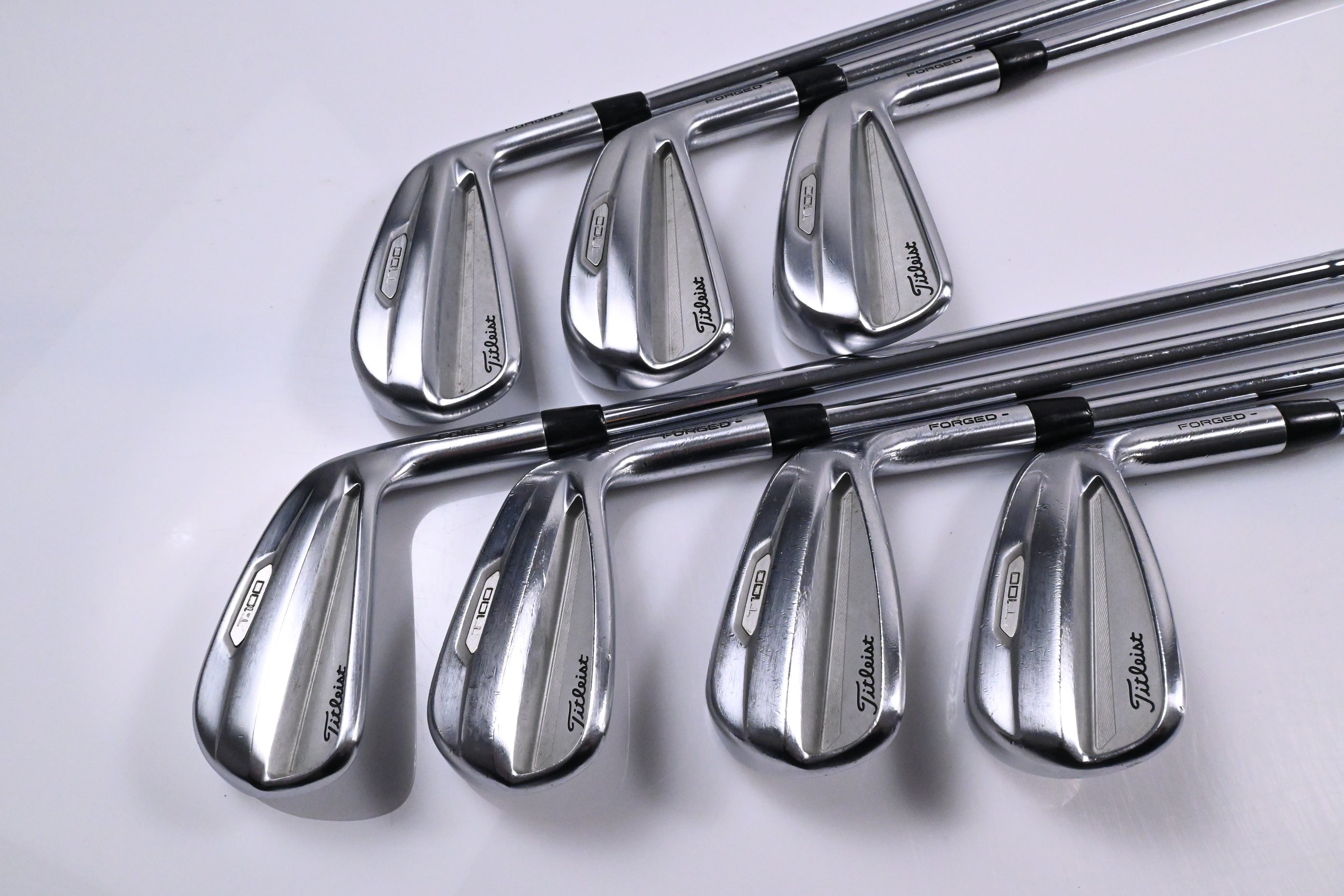 Titleist T100 2021 Irons / 4-PW / Stiff Flex AMT Black S300 Shafts