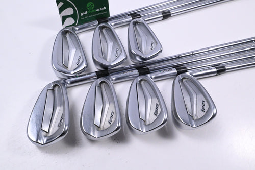 Ping i210 Irons / 4-PW / Green Dot / Stiff Flex Ping CFS Distance Shafts