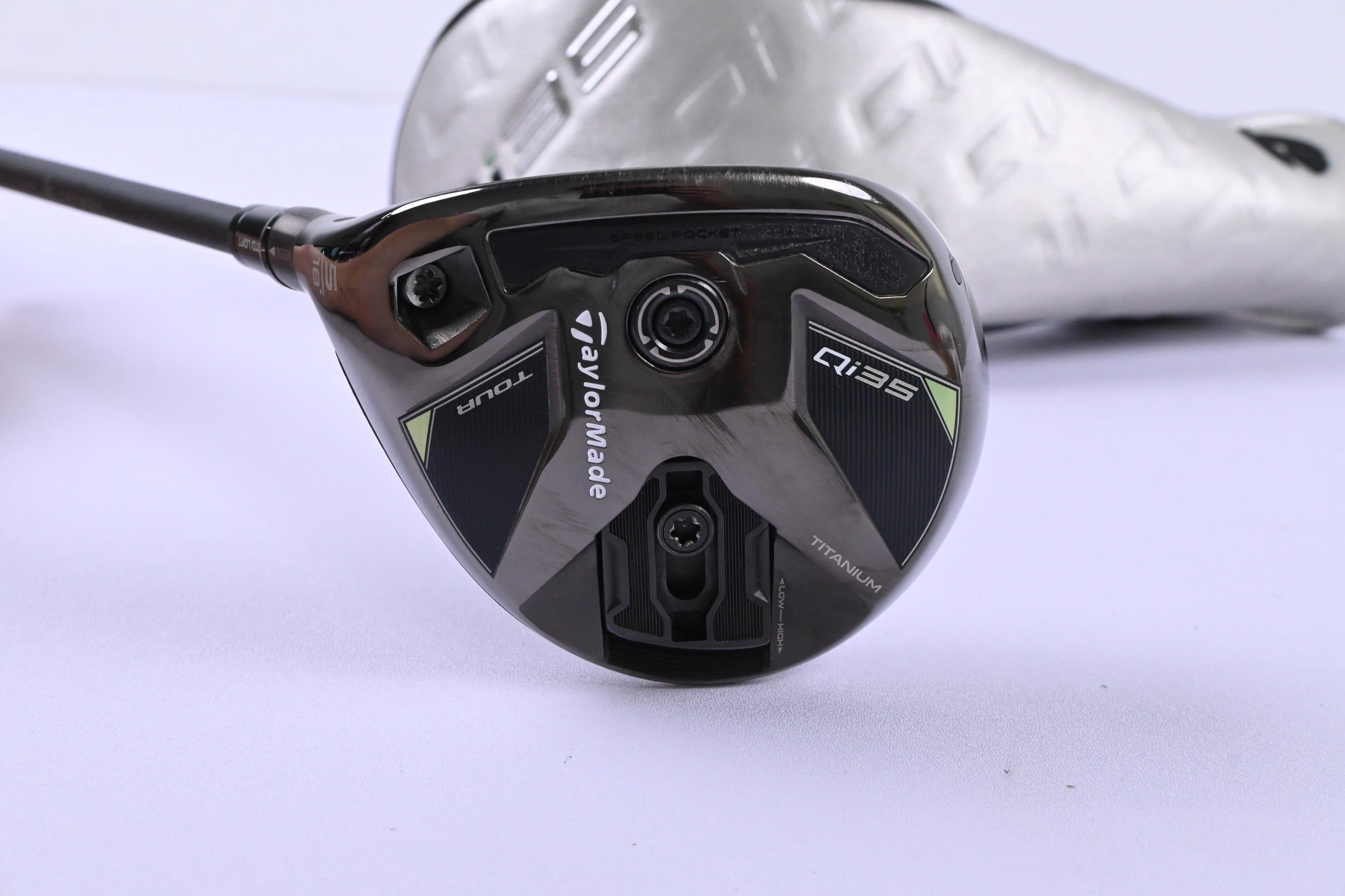 Left Hand Taylormade Qi35 Tour #5 Wood / 18 Degree / X-Flex HZRDUS Gen5 Black