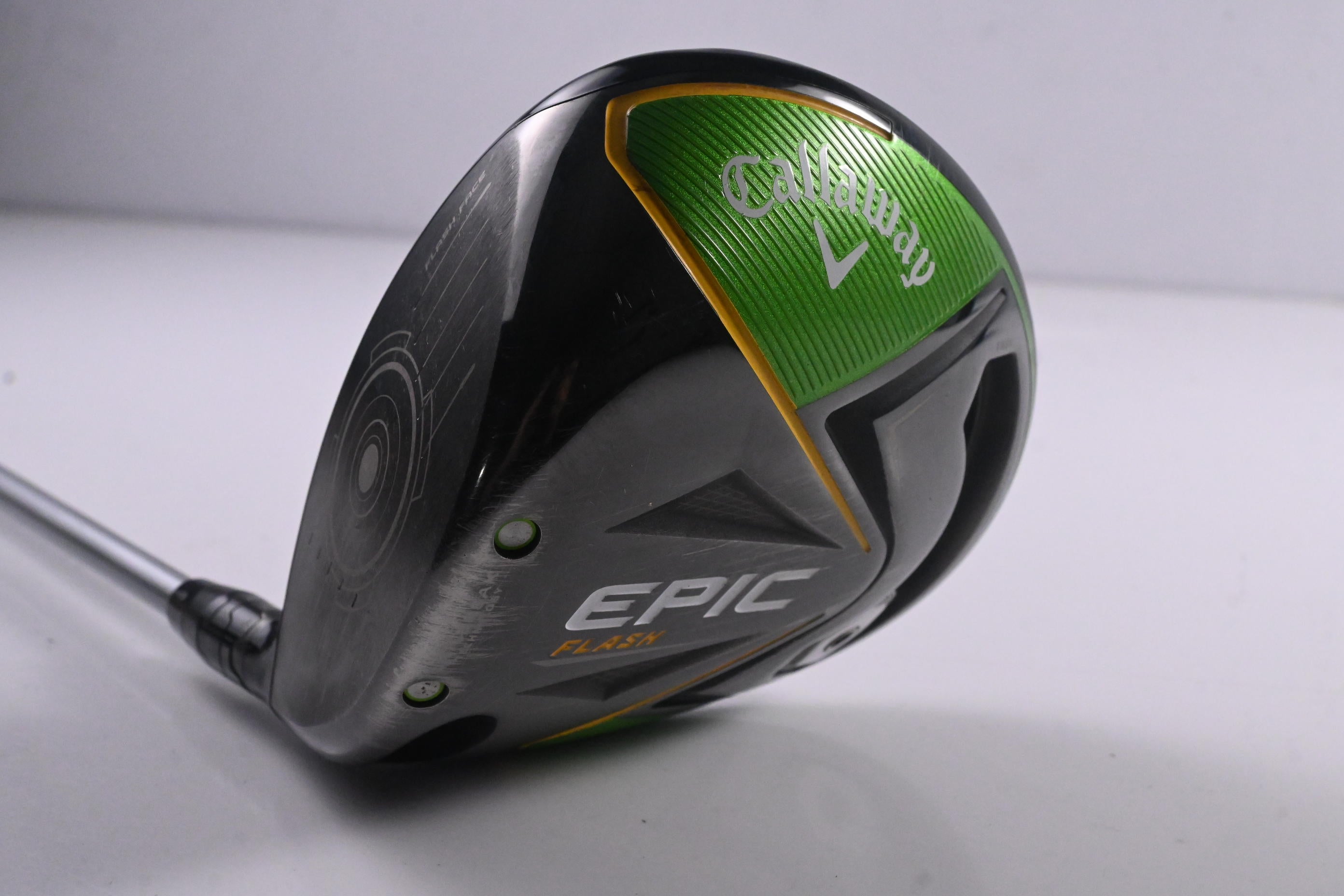Left Hand Callaway Epic Flash Driver / 12 Degree / Senior Flex Evenflow Green 45