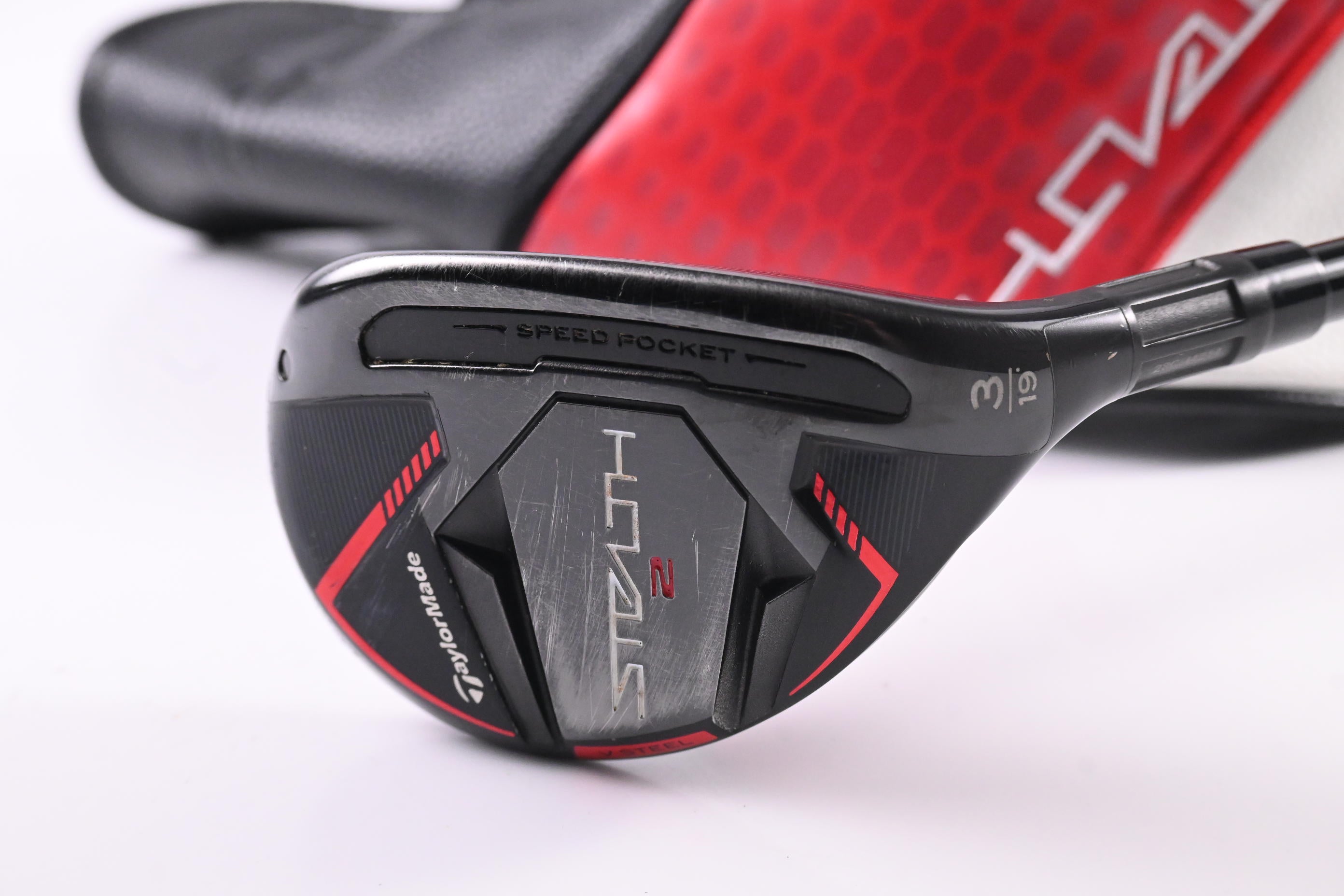 Taylormade Stealth 2 #3 Hybrid / 19 Degree / Stiff Flex Ventus TR Red 7 Shaft