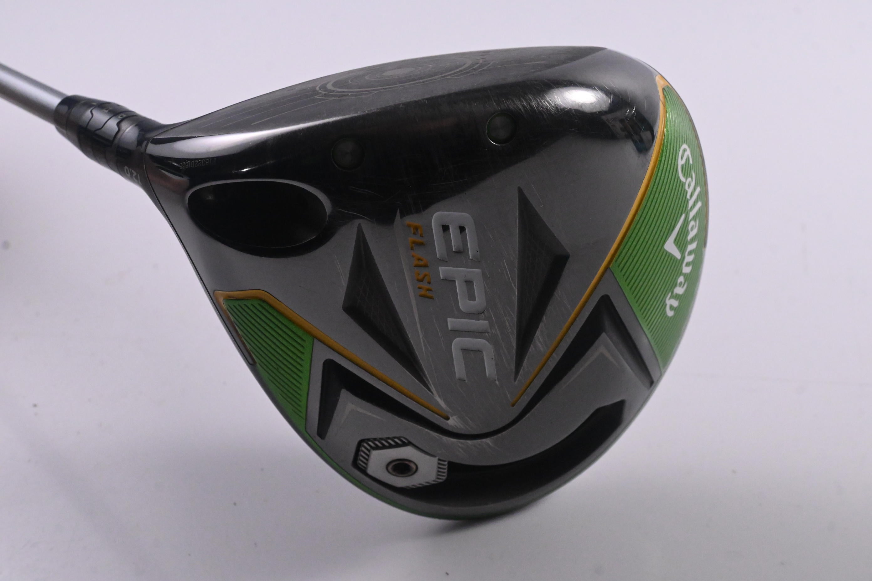 Left Hand Callaway Epic Flash Driver / 12 Degree / Senior Flex Evenflow Green 45