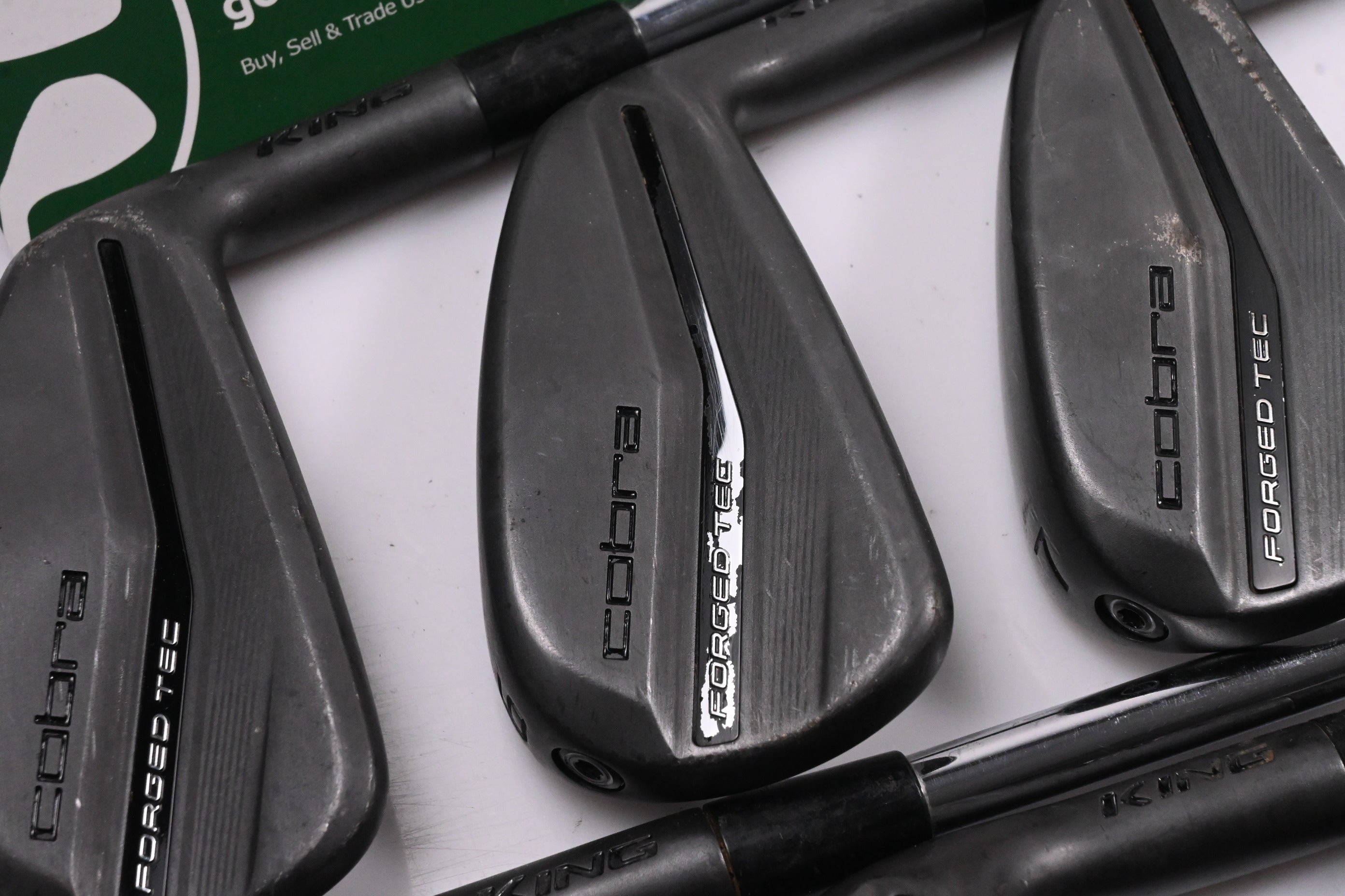 Cobra King Forged Tec 2023 Black Irons / 5-PW / Stiff Flex KBS $-Taper Lite