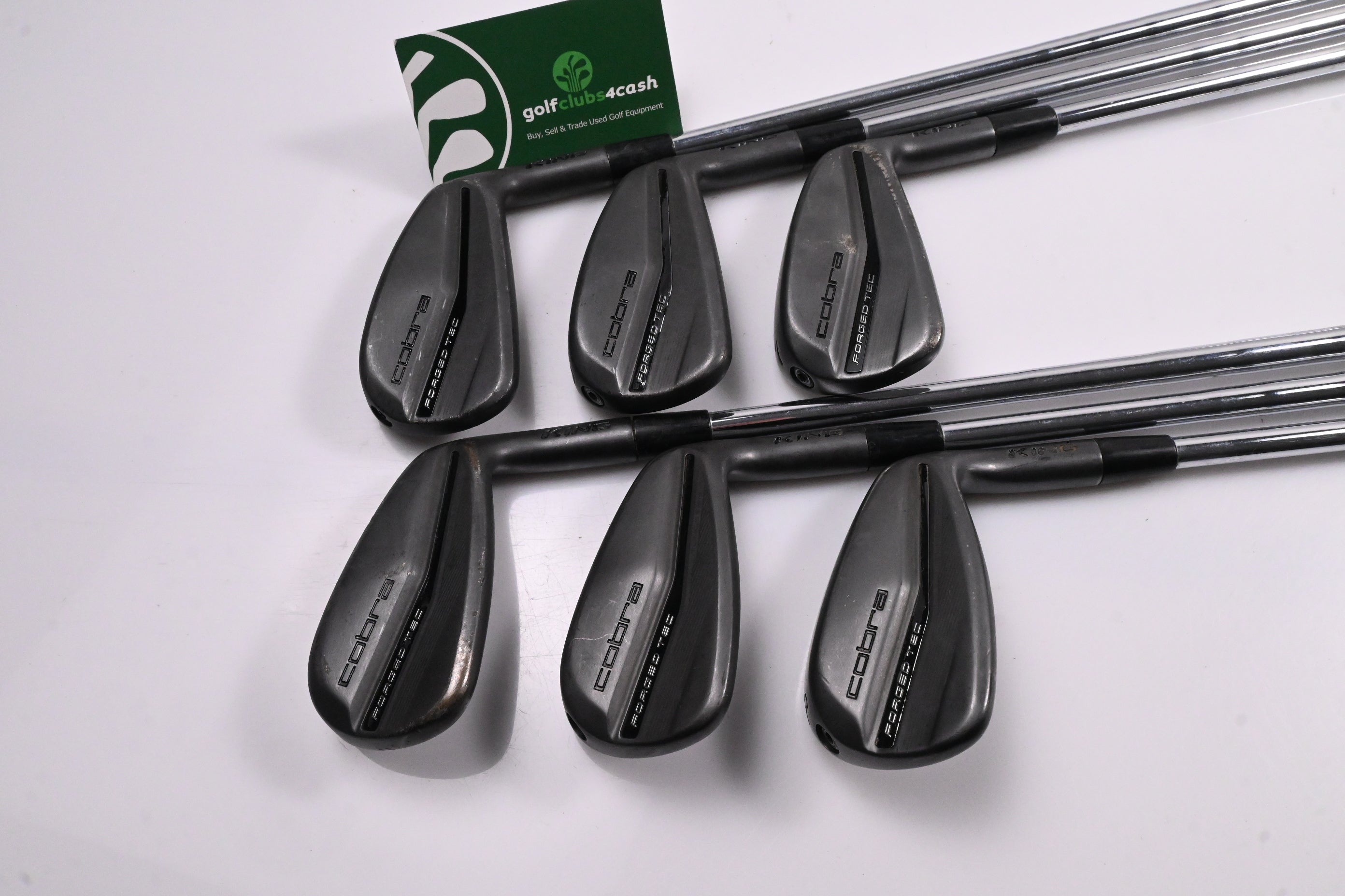 Cobra King Forged Tec 2023 Black Irons / 5-PW / Stiff Flex KBS $-Taper Lite