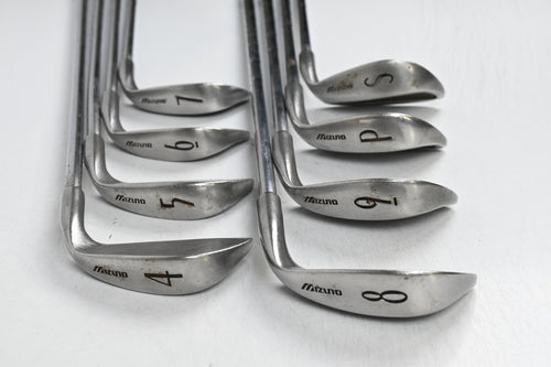 Left Hand Mizuno Astron Irons / 4-PW+SW / Stiff Flex Dynaflex Shafts