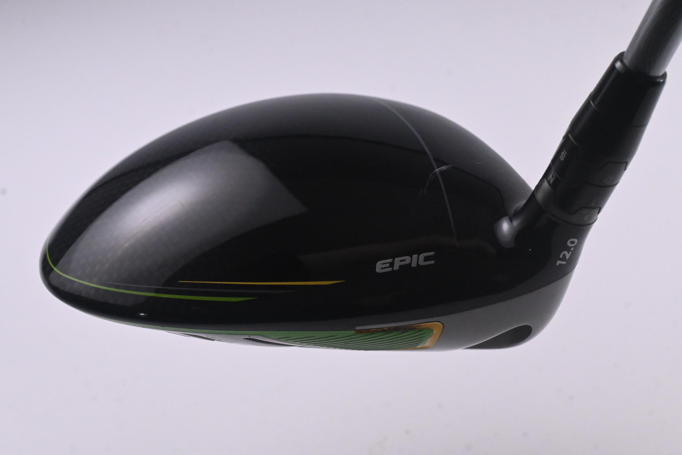 Left Hand Callaway Epic Flash Driver / 12 Degree / Senior Flex Evenflow Green 45