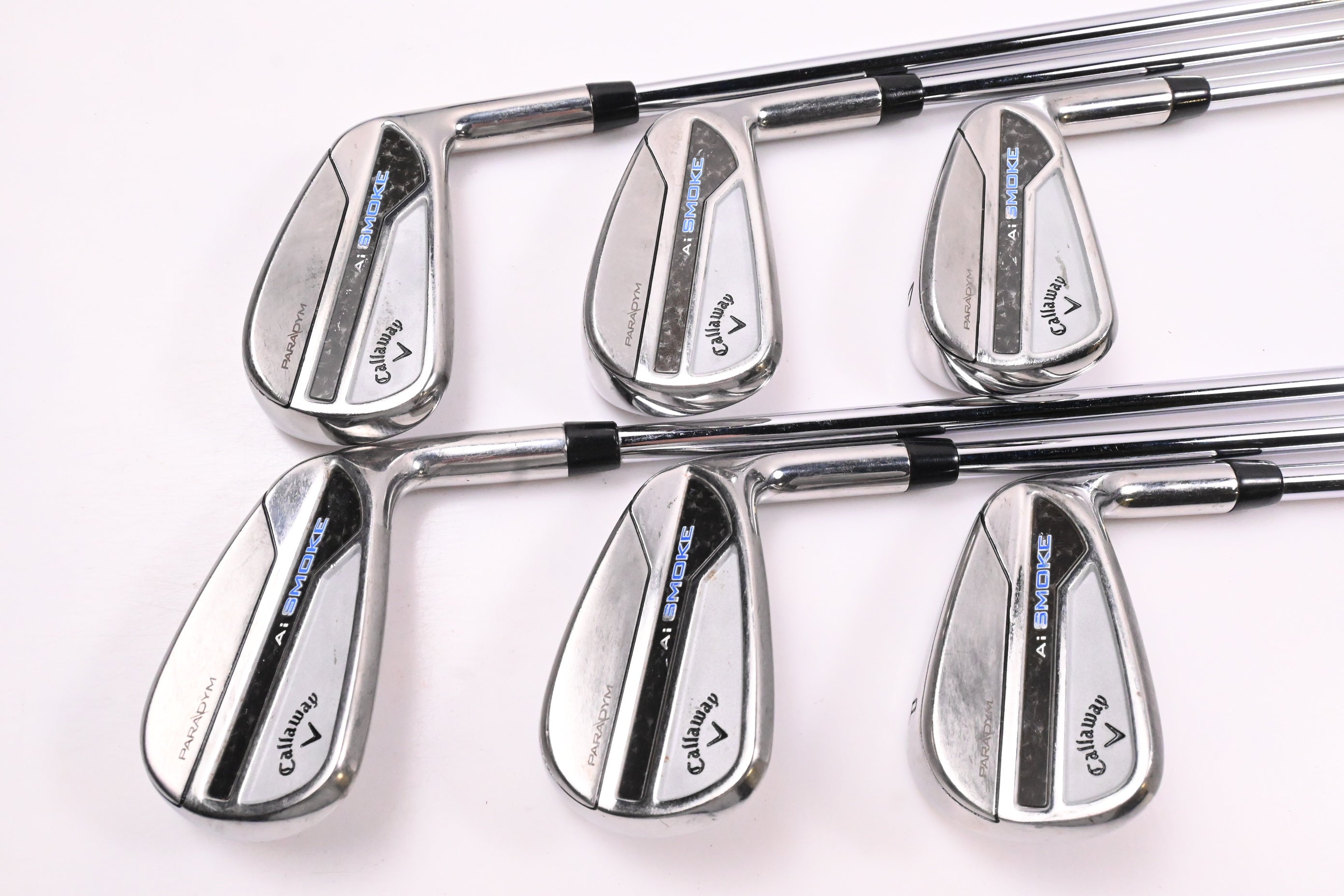 Callaway Paradym Ai Smoke Irons / 5-PW / Regular Flex Elevate MPH 95 Shafts