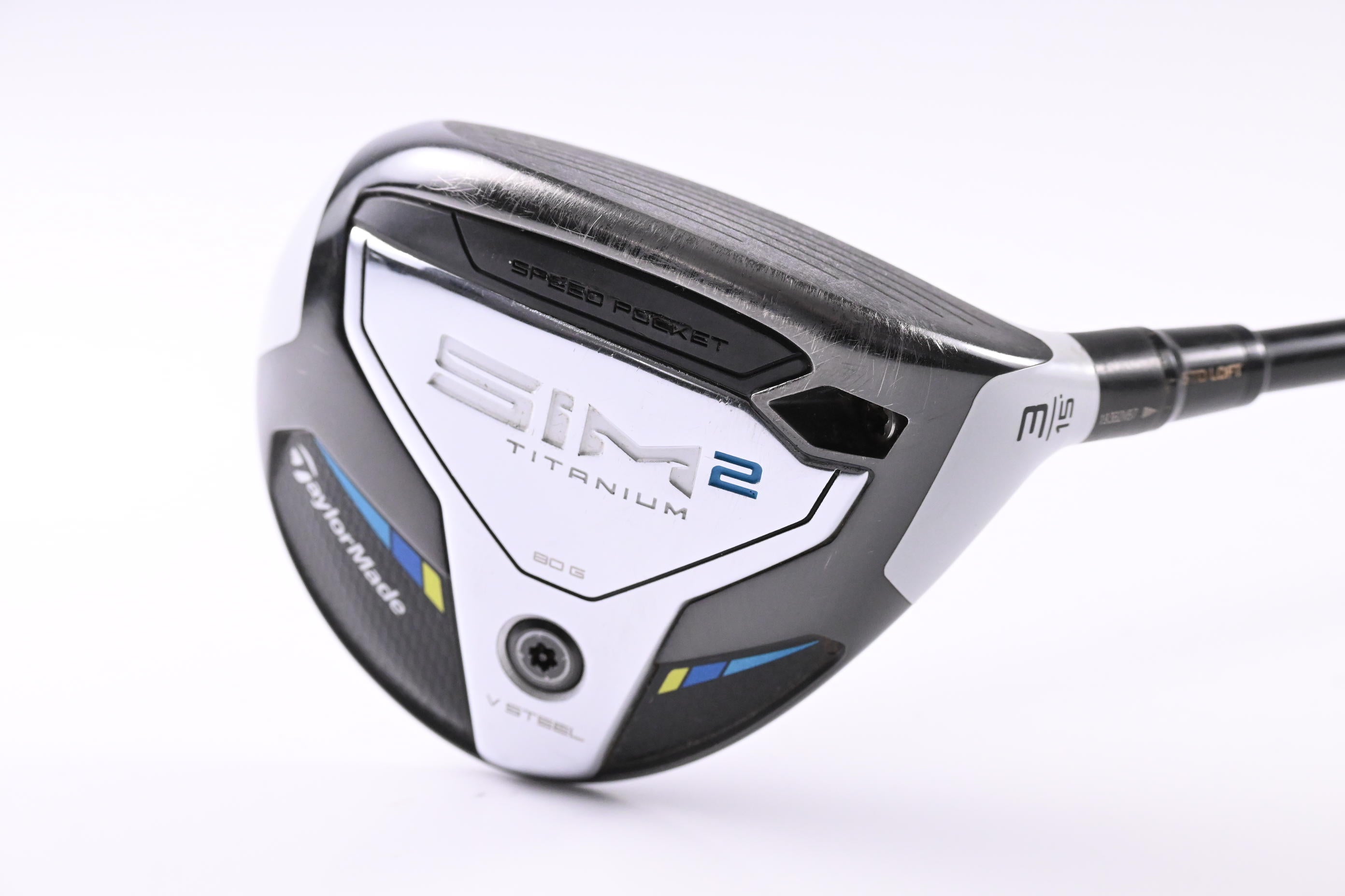 Taylormade SIM2 Ti #3 Wood / 15 Degree / Regular Flex Tensei AV Raw Blue 65