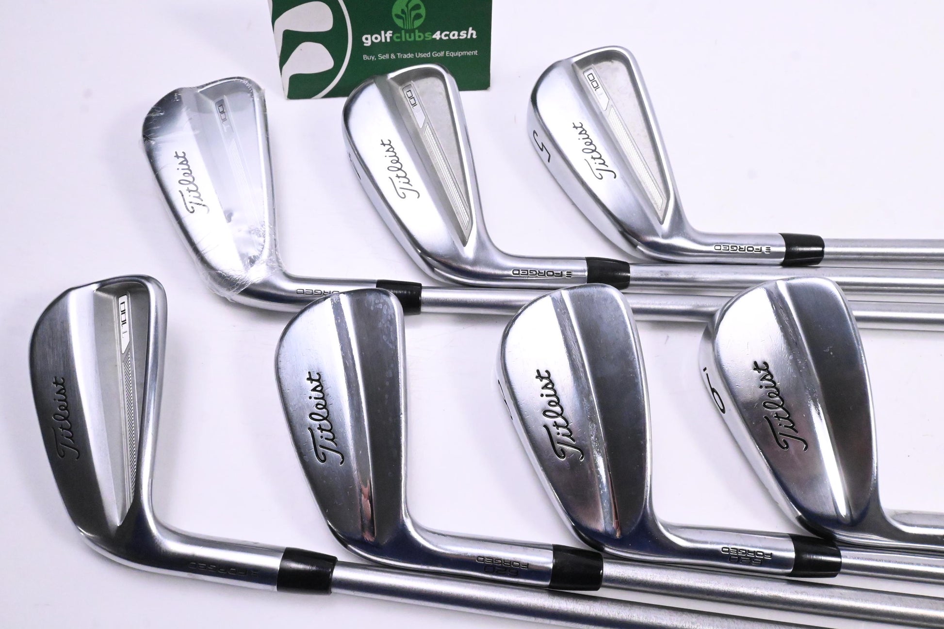 Left Hand Titleist T100/620 MB Irons / 3-9i / X-Flex KBS Tour C-Taper 130