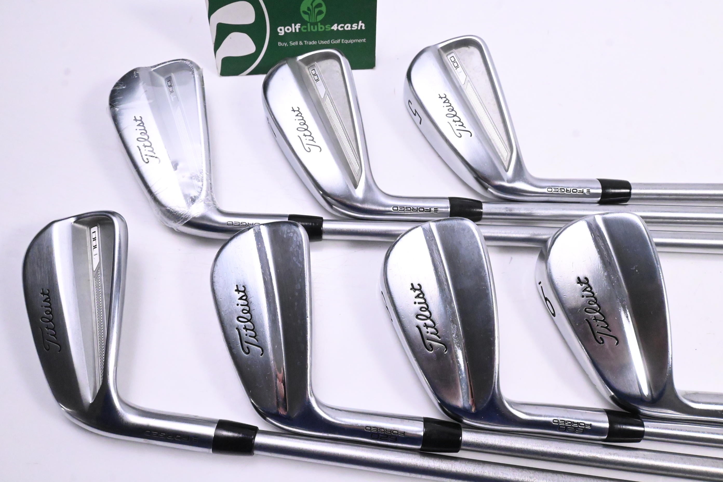 Left Hand Titleist T100/620 MB Irons / 3-9i / X-Flex KBS Tour C-Taper 130
