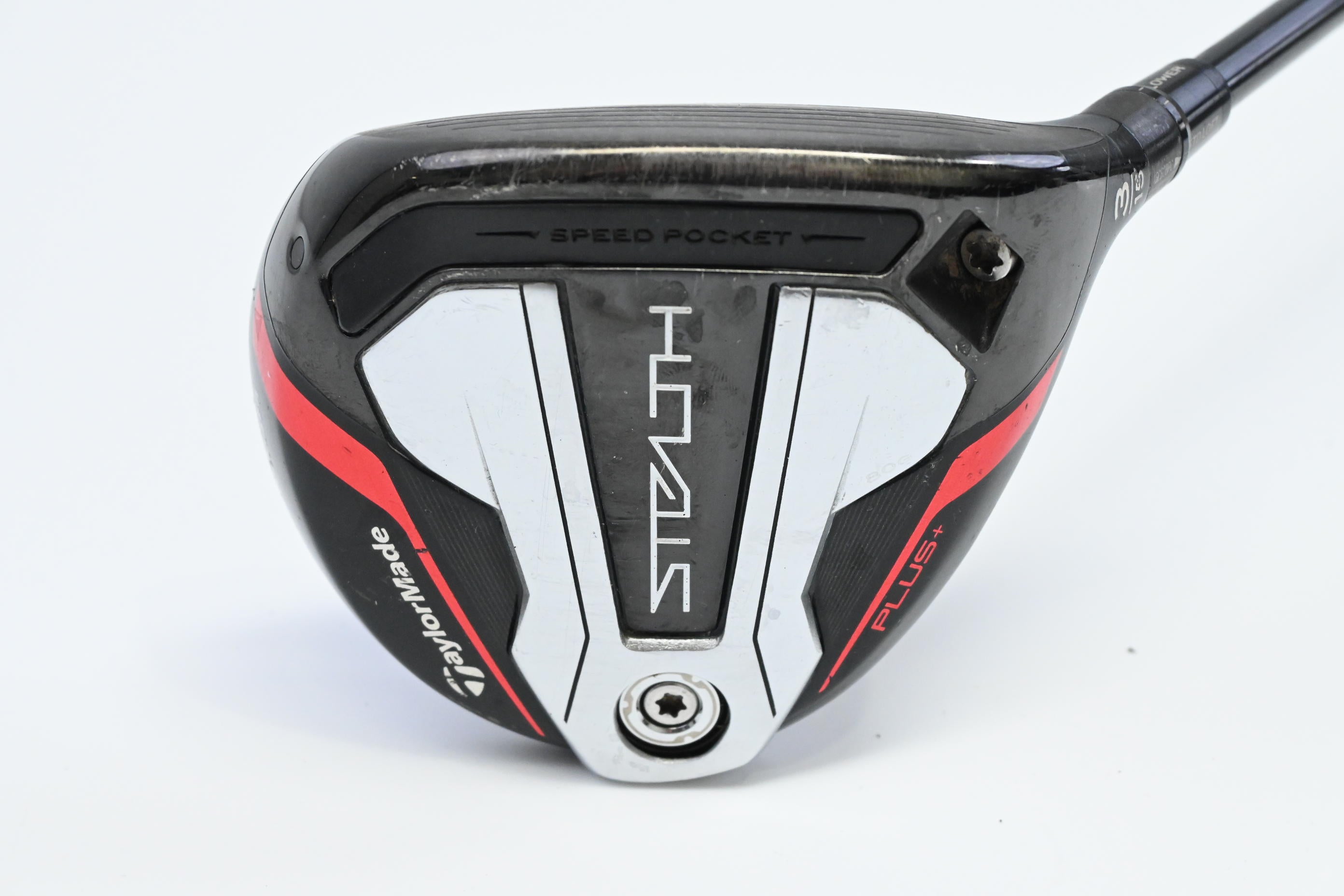 Taylormade Stealth Plus #3 Wood / 15 Degree / Stiff Flex HZRDUS Smoke Red RDX 75
