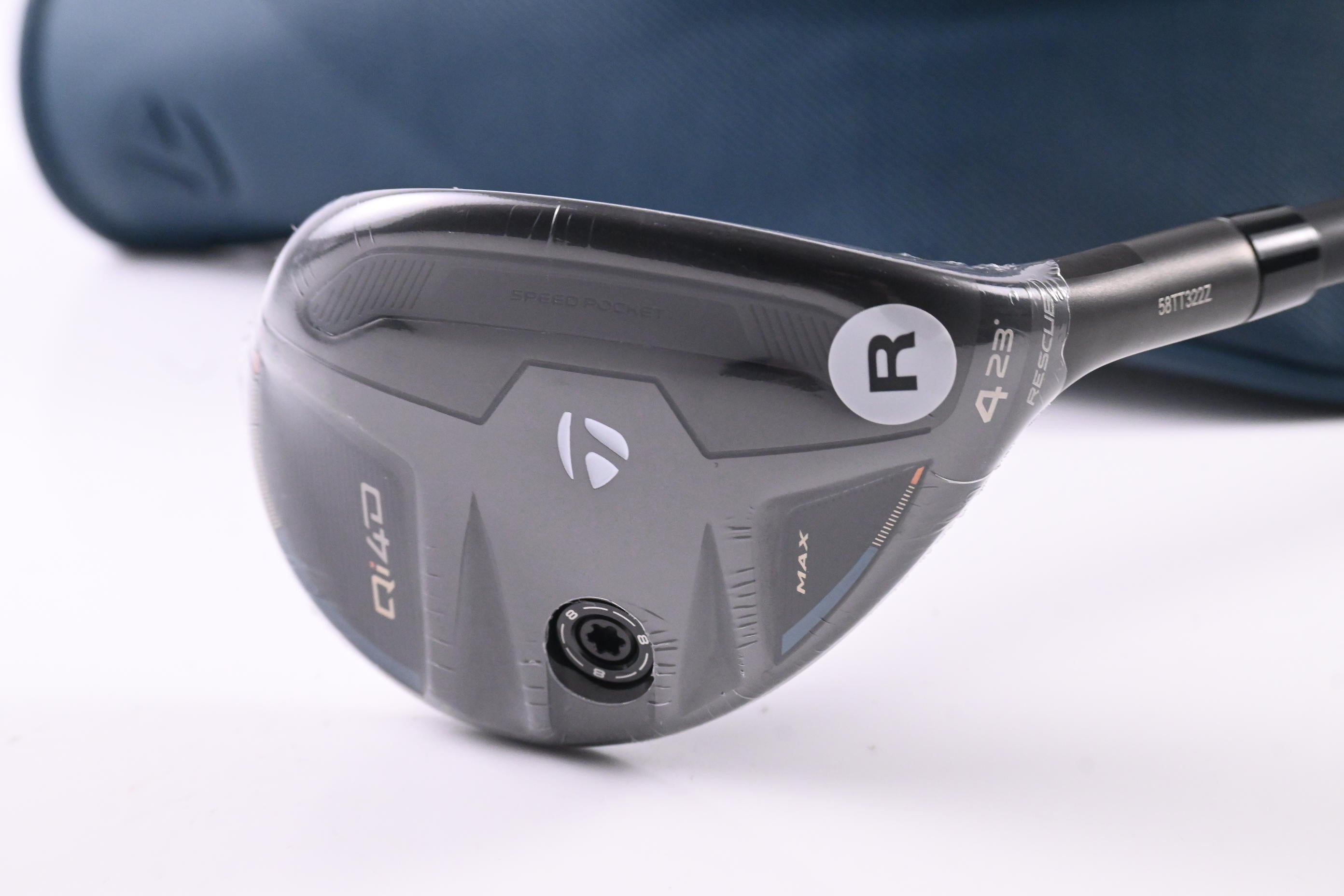 Taylormade Qi4D Max #4 Hybrid / 23 Degree / Regular Flex Reax By KBS 50 Shaft