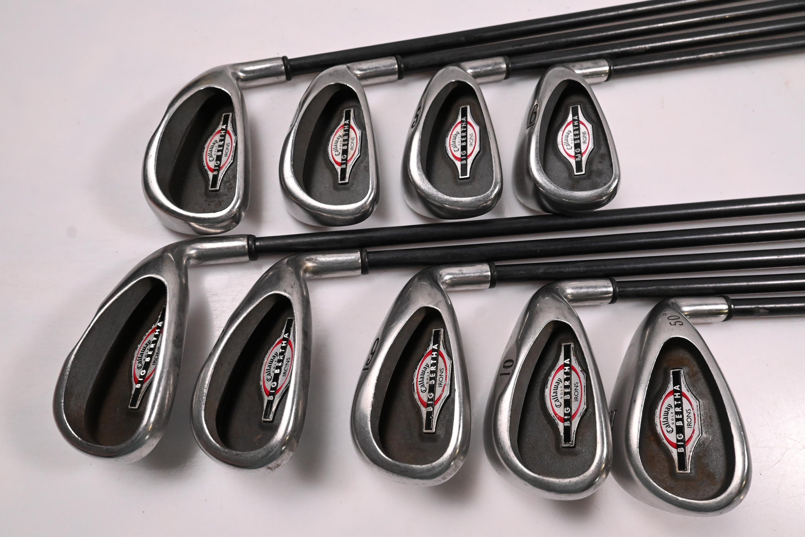 Callaway Big Bertha 2002 Irons / 3-10i+W / Regular Flex Callaway RCH 75i Shafts