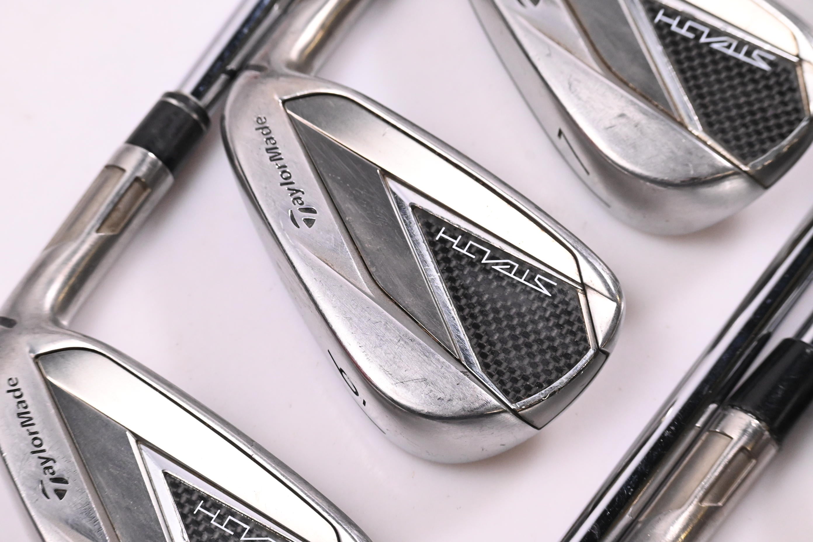 Taylormade Stealth Irons / 5-PW+GW+SW+LW / Stiff Flex KBS MAX MT 85 Shafts