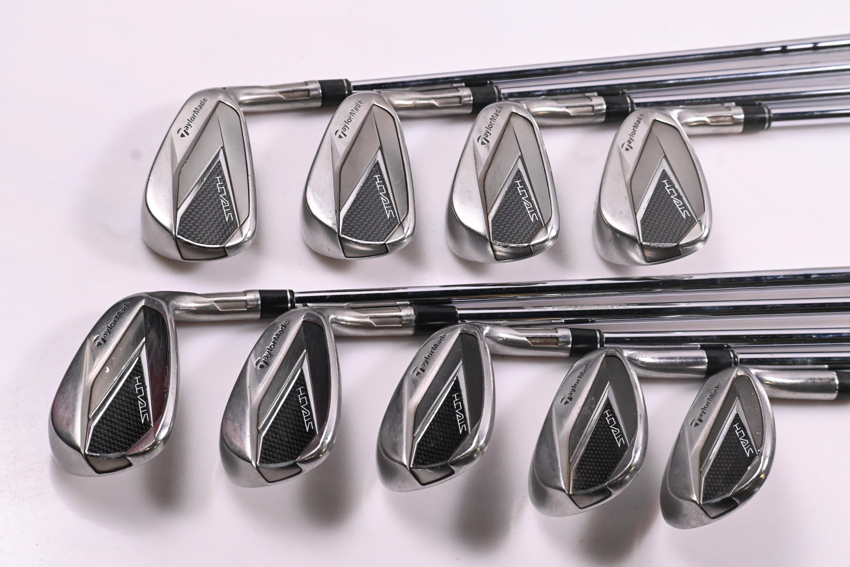 Taylormade Stealth Irons / 5-PW+GW+SW+LW / Stiff Flex KBS MAX MT 85 Shafts