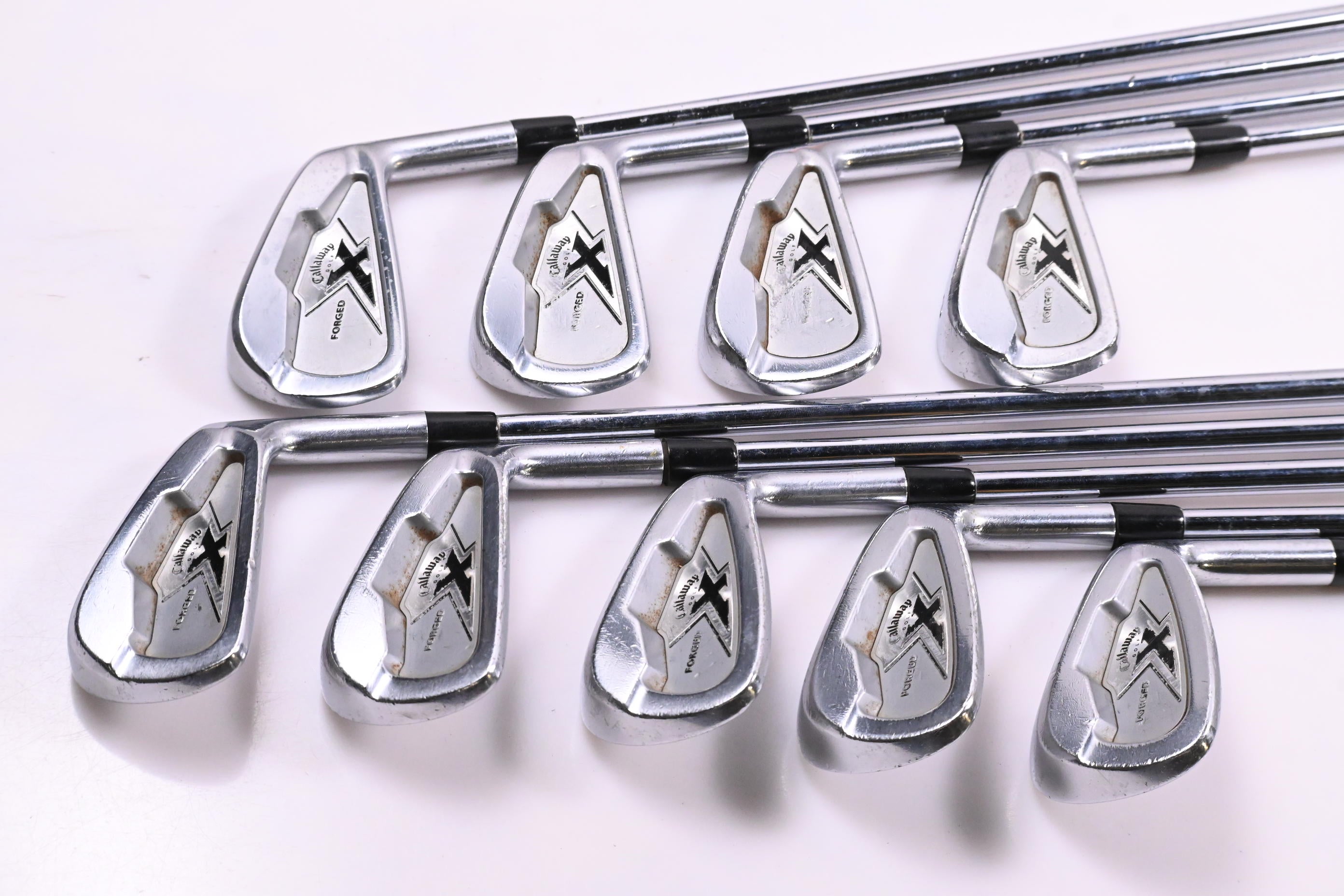 Callaway X-Forged 2007 Irons / 2-PW / Stiff Flex Project X Rifle Flighted Shafts
