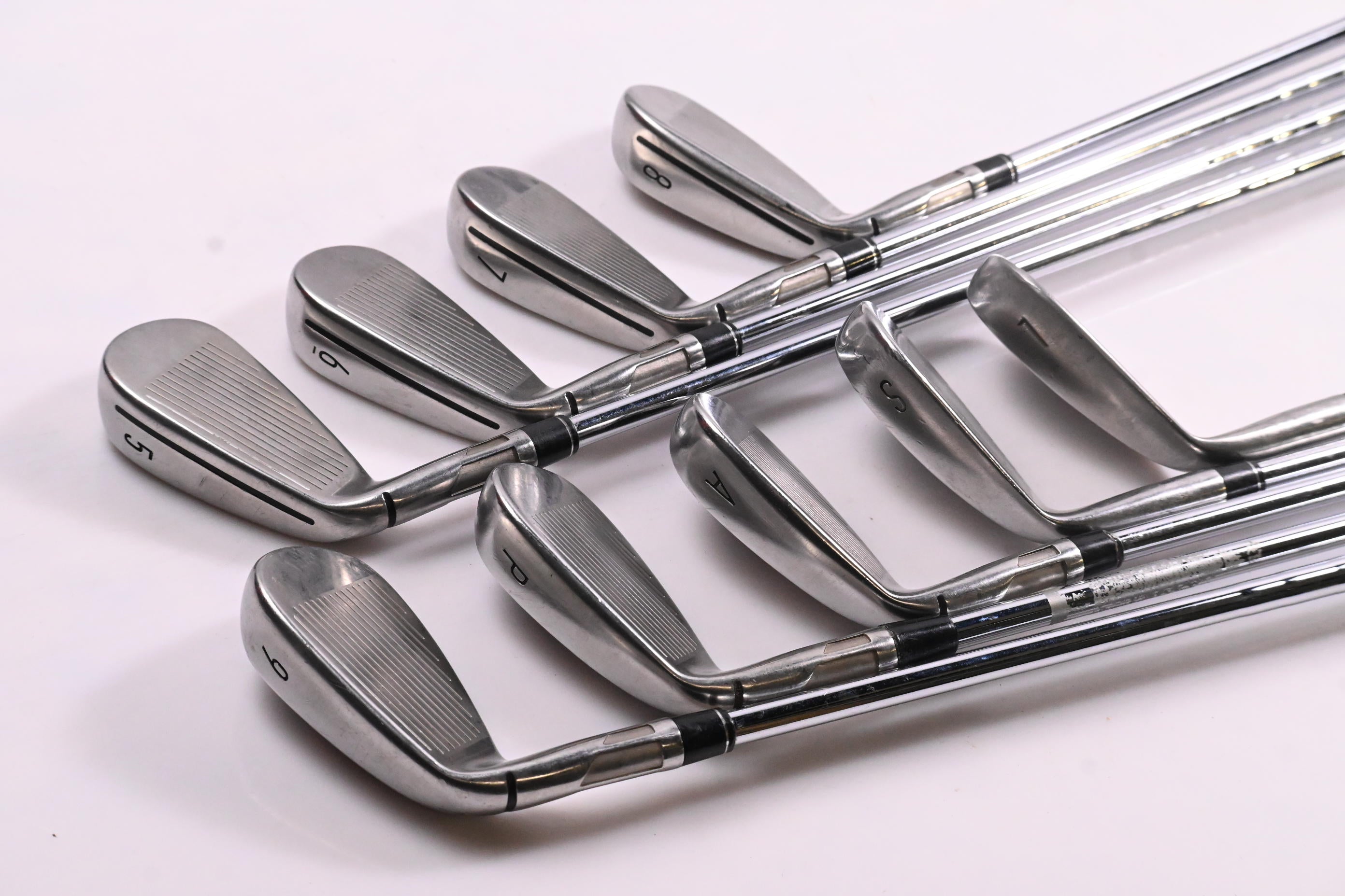Taylormade Stealth Irons / 5-PW+GW+SW+LW / Stiff Flex KBS MAX MT 85 Shafts