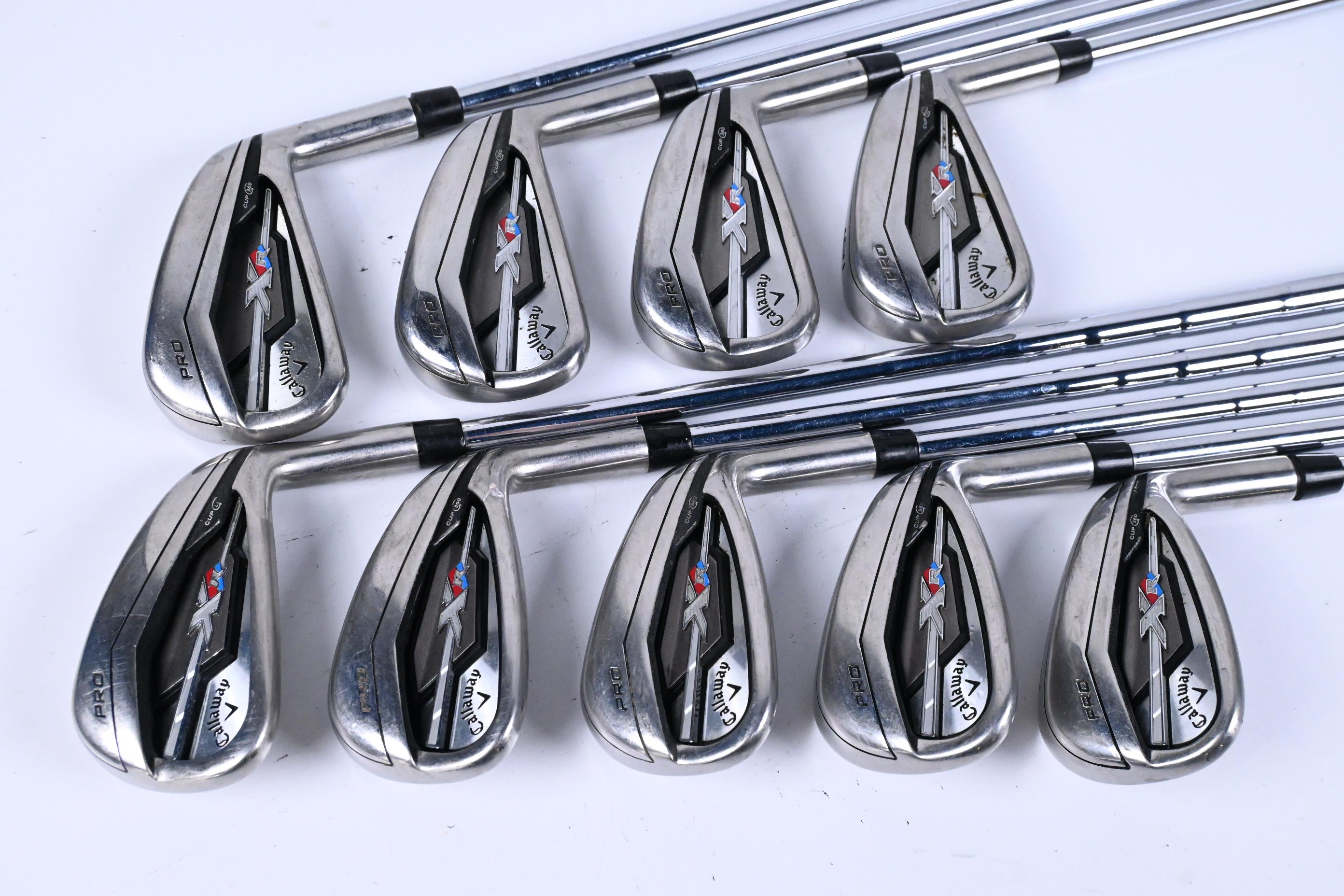 Callaway XR Pro Irons / 3-PW+GW / Stiff Flex KBS Tour-V 90 Shafts