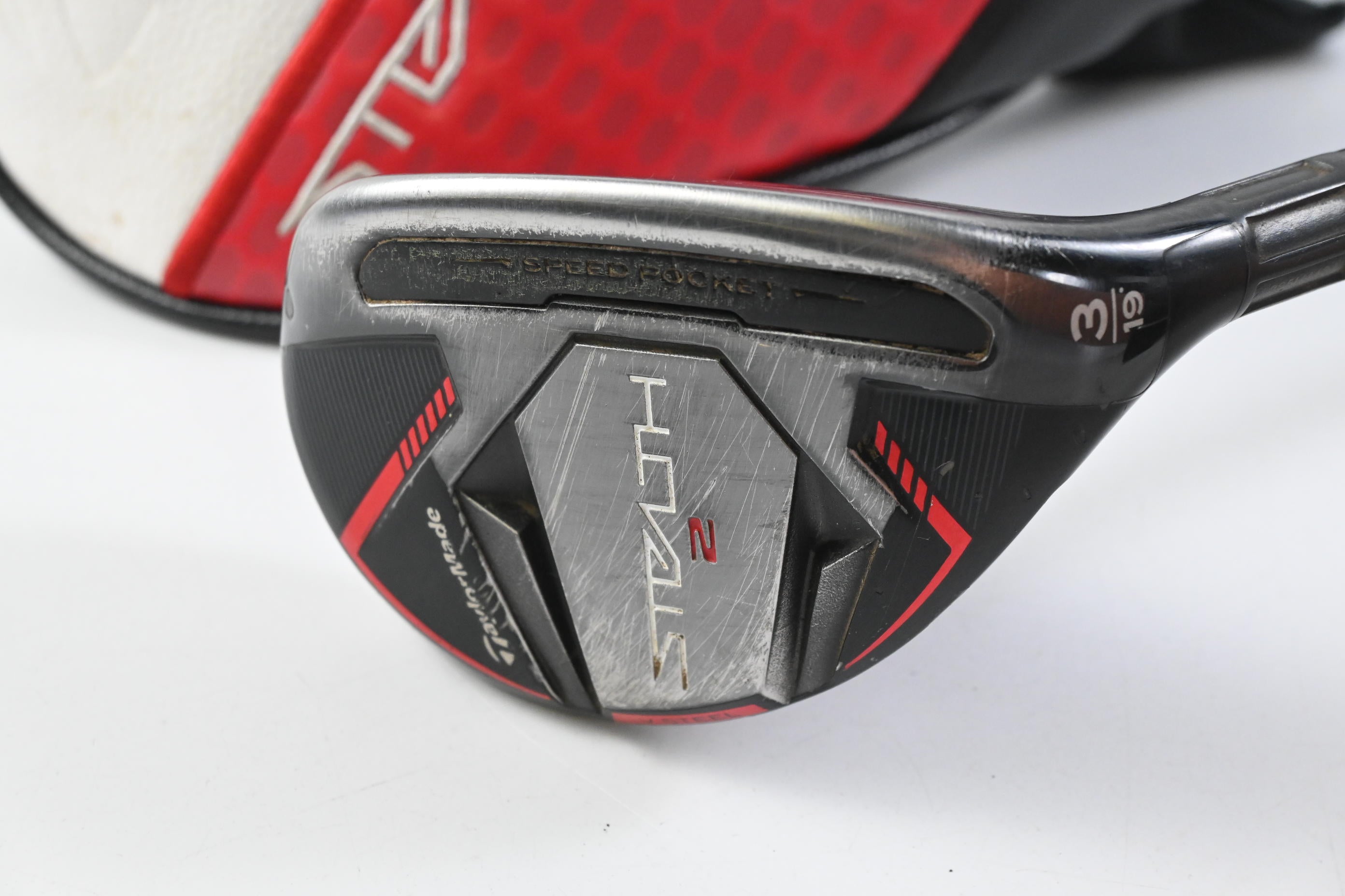 Taylormade Stealth 2 #3 Hybrid / 19 Degree / Stiff Flex Ventus TR Red 7 Shaft
