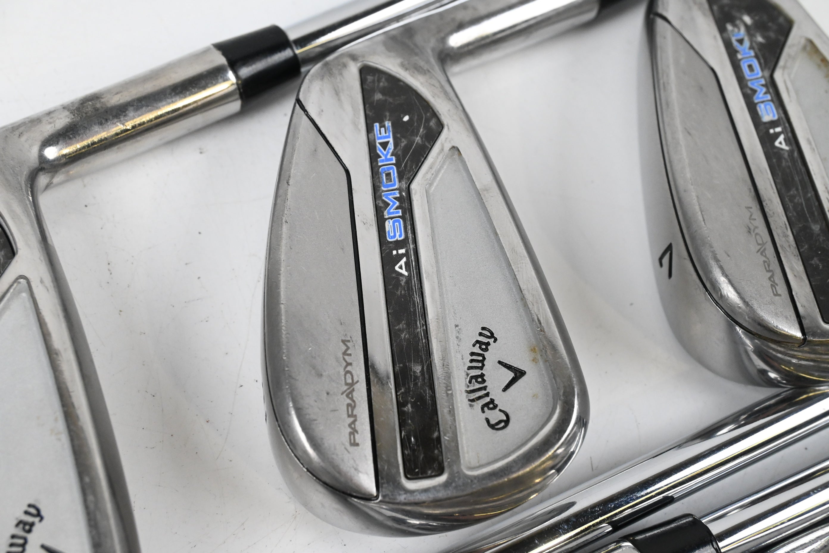 Callaway Paradym Ai Smoke Irons / 5-PW+GW / Regular Flex AMT Red R300 Shafts