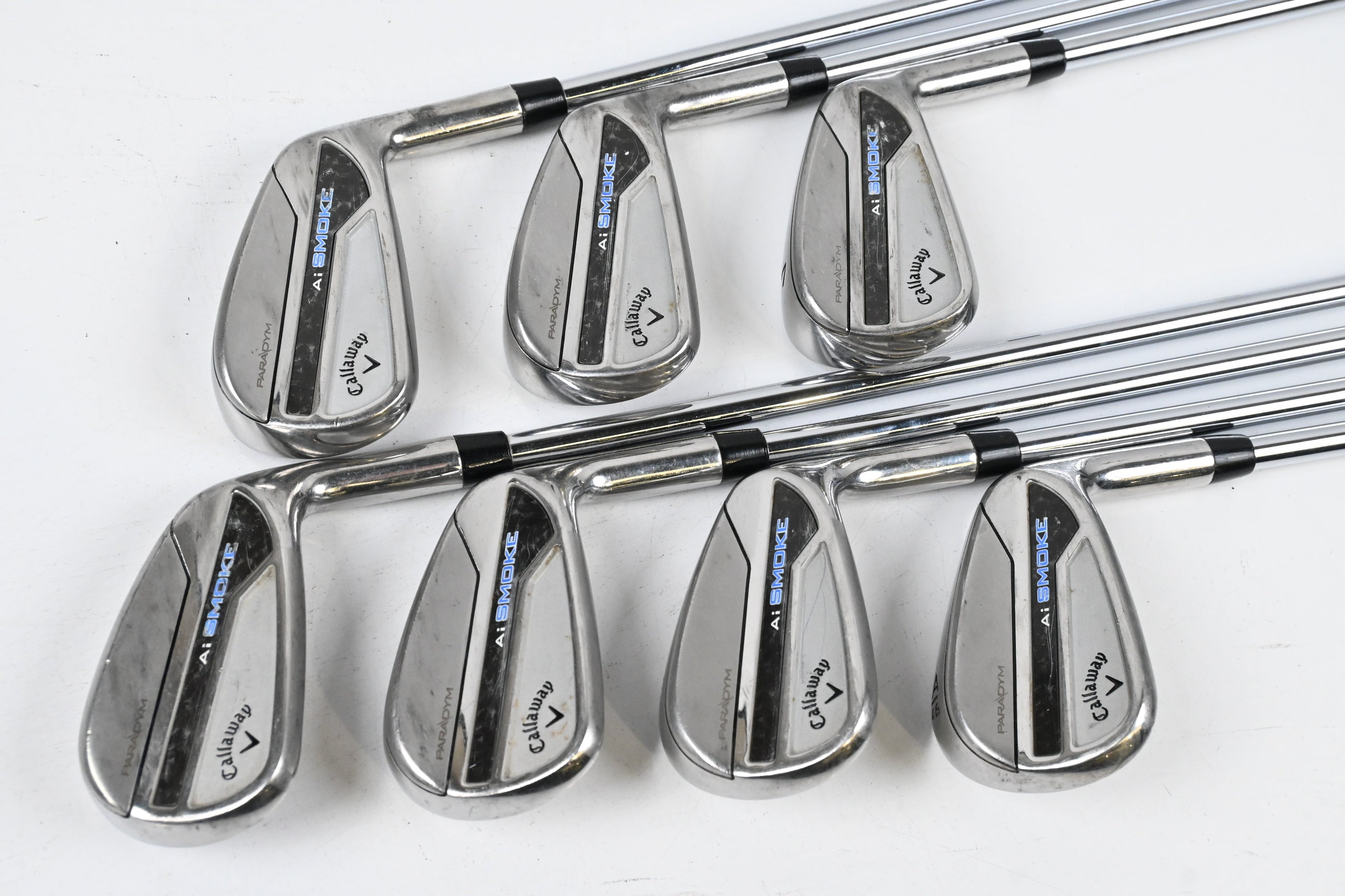 Callaway Paradym Ai Smoke Irons / 5-PW+GW / Regular Flex AMT Red R300 Shafts