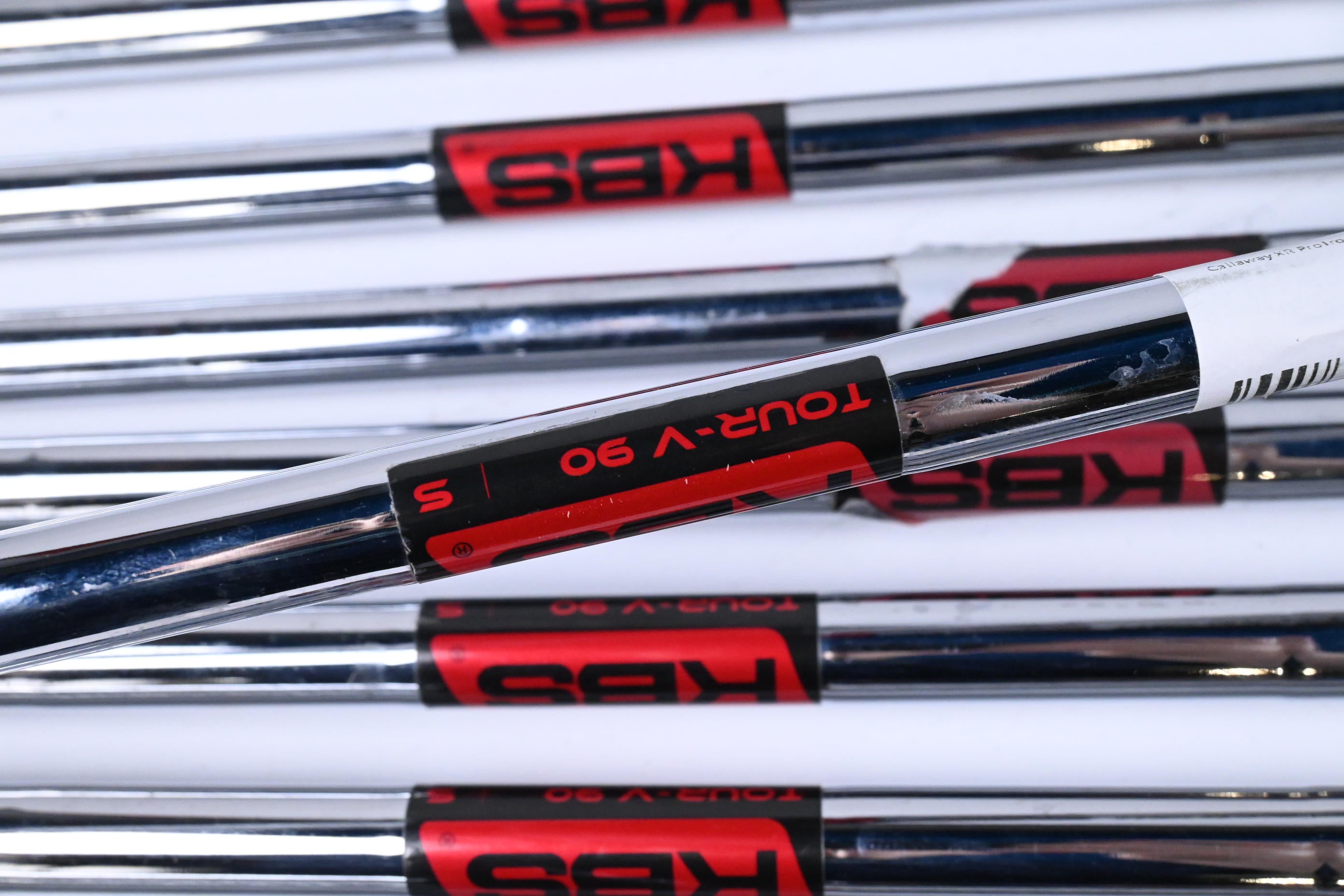Callaway XR Pro Irons / 3-PW+GW / Stiff Flex KBS Tour-V 90 Shafts