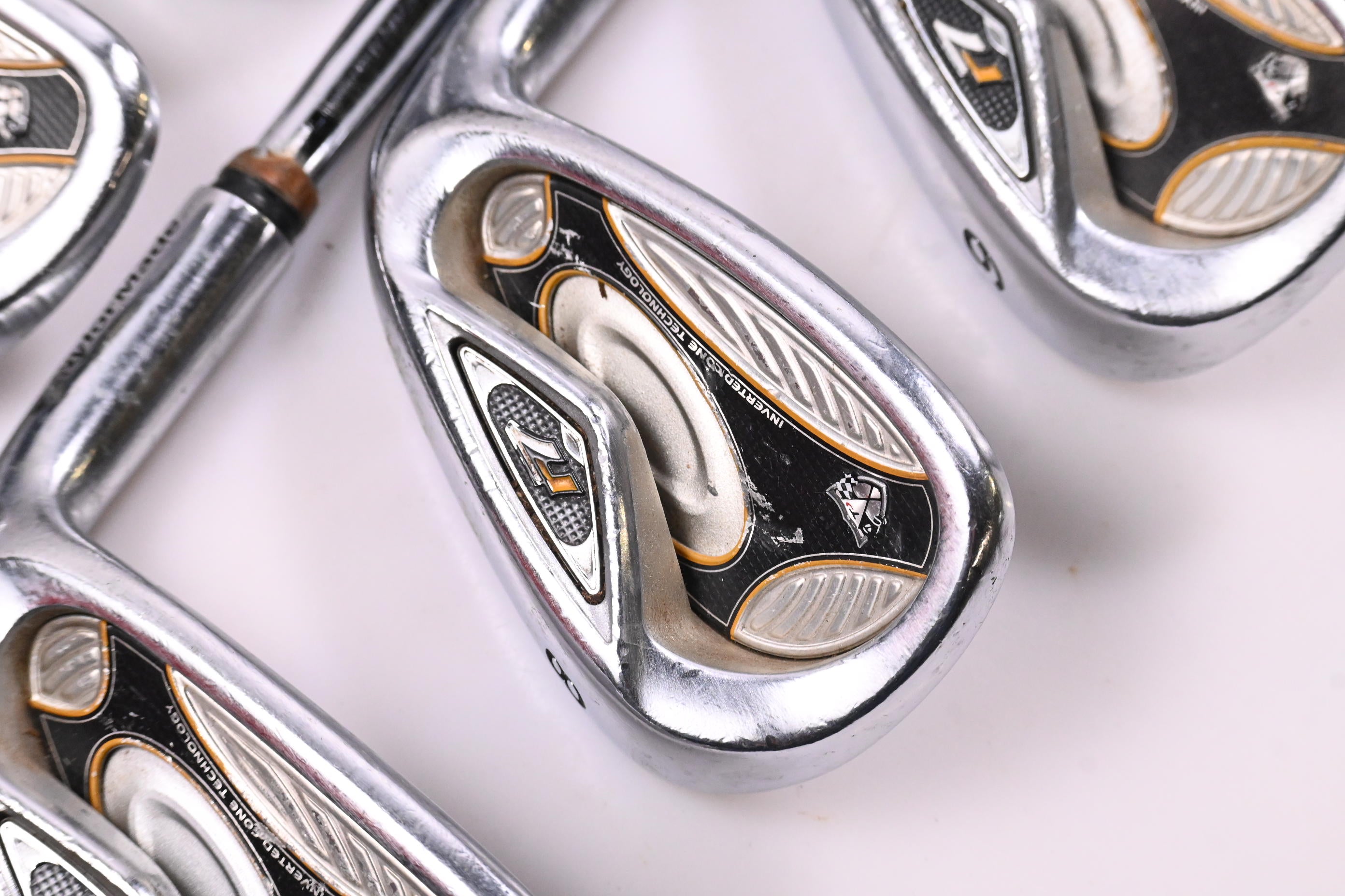 Taylormade R7 Irons / 5-9i / Stiff Flex Rifle Flighted Precision Shafts