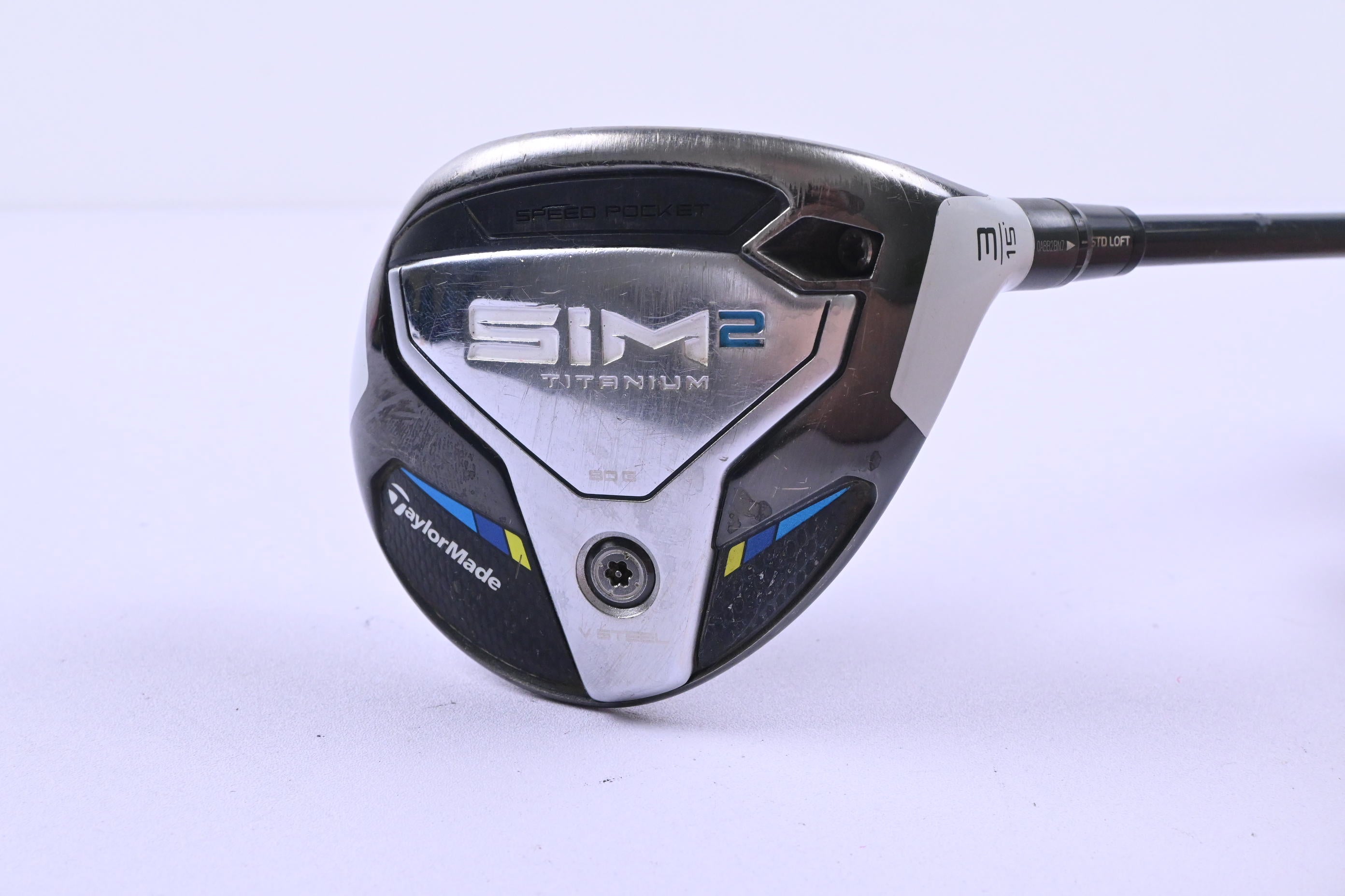 Taylormade SIM2 Ti #3 Wood / 15 Degree / Stiff Flex HZRDUS Smoke Black RDX 70