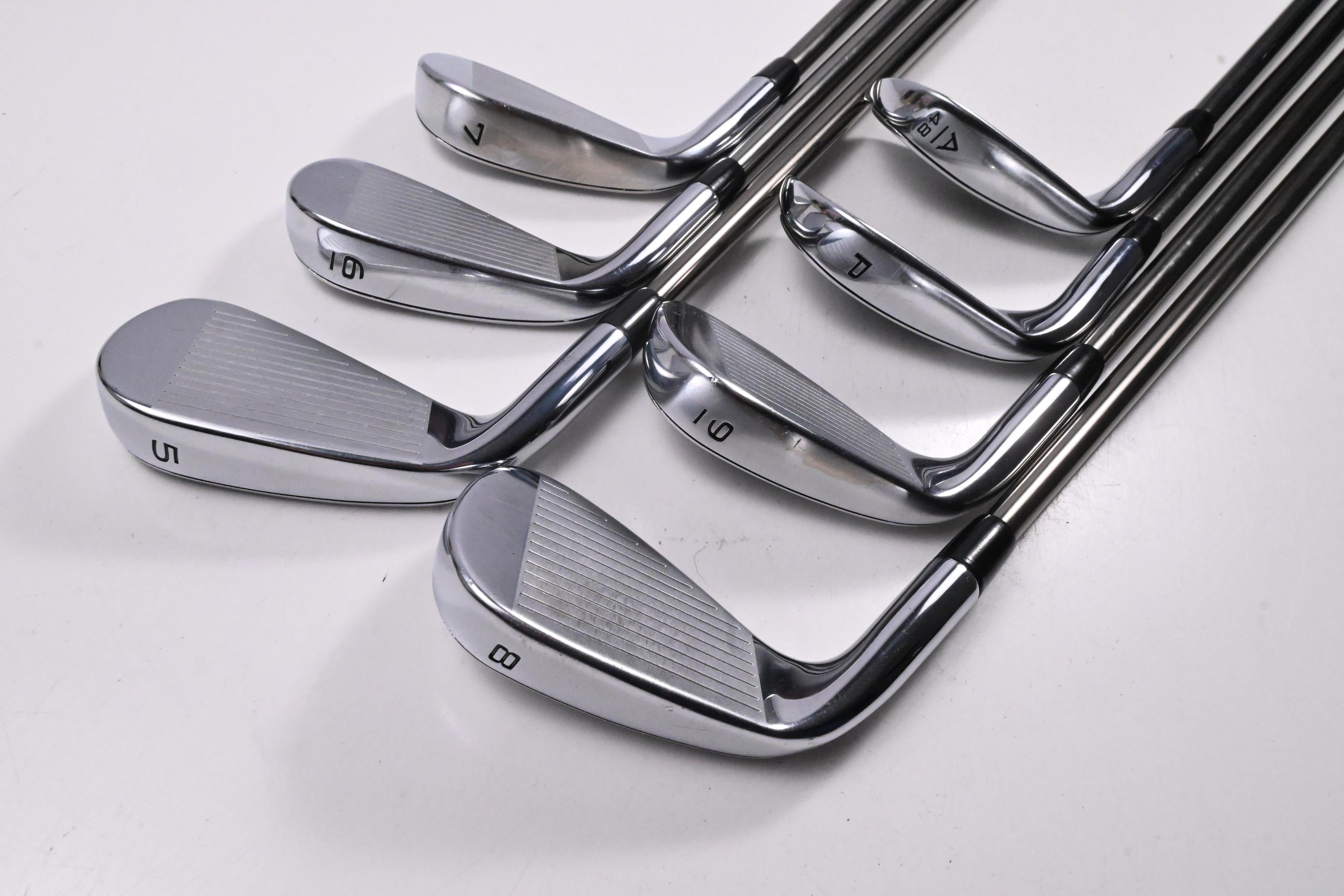 Callaway Rogue ST Pro Irons / 5-PW+AW / Stiff Flex UST Mamiya Recoil 110 Shafts