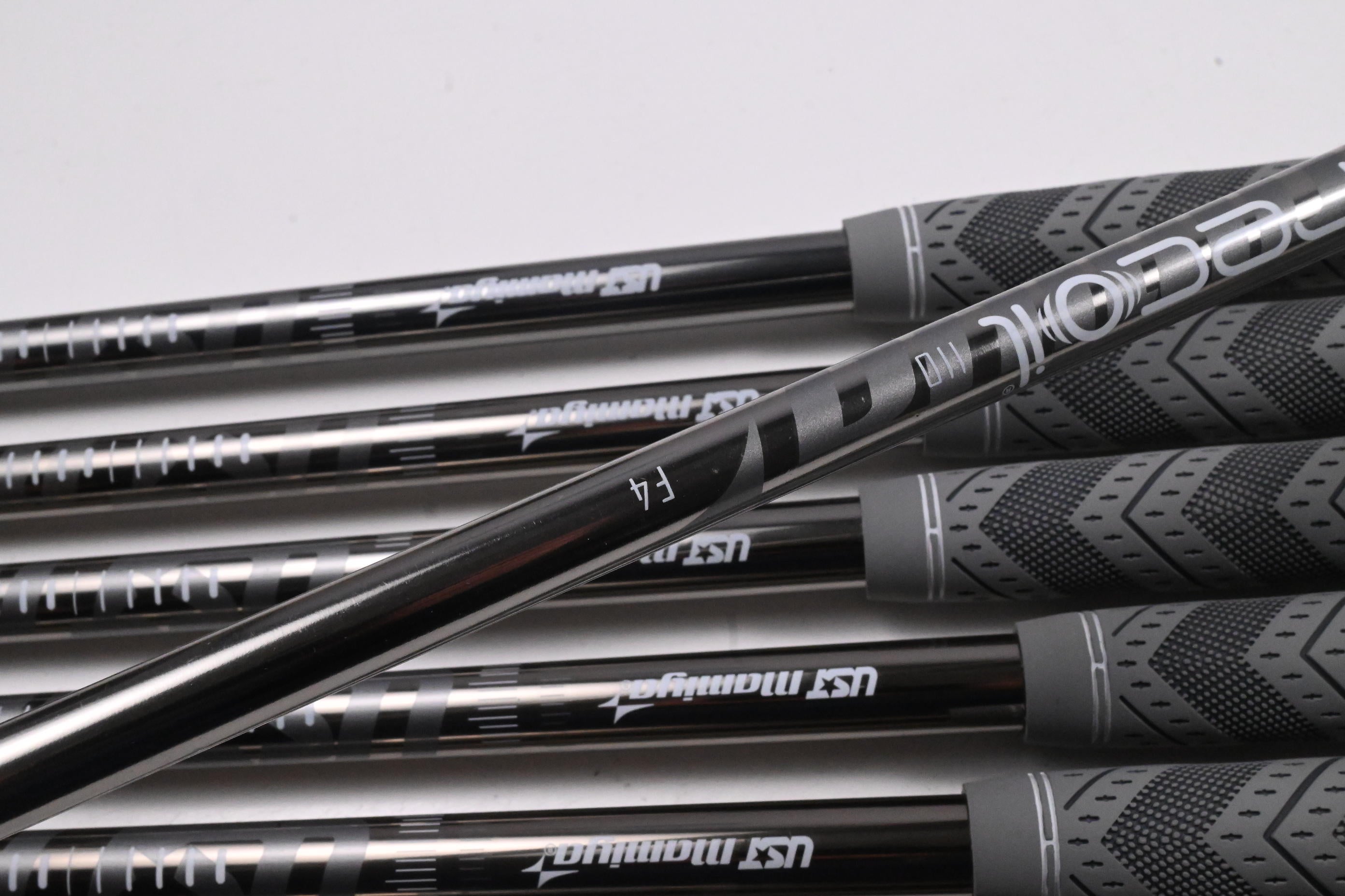 Callaway Rogue ST Pro Irons / 5-PW+AW / Stiff Flex UST Mamiya Recoil 110 Shafts