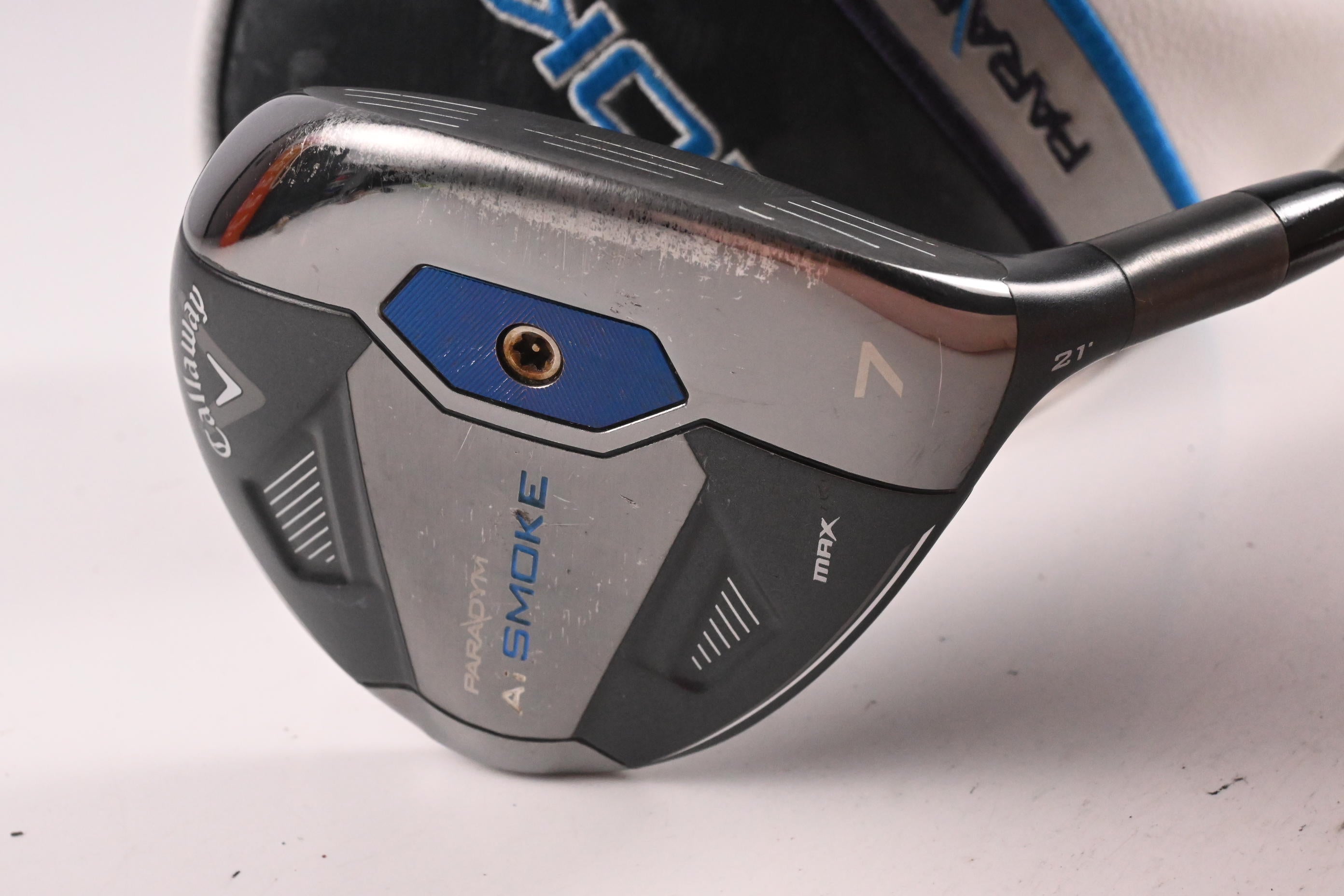Callaway Paradym Ai Smoke Max #7 Wood / 21 Degree / Stiff Flex Tensei AV Blue 75