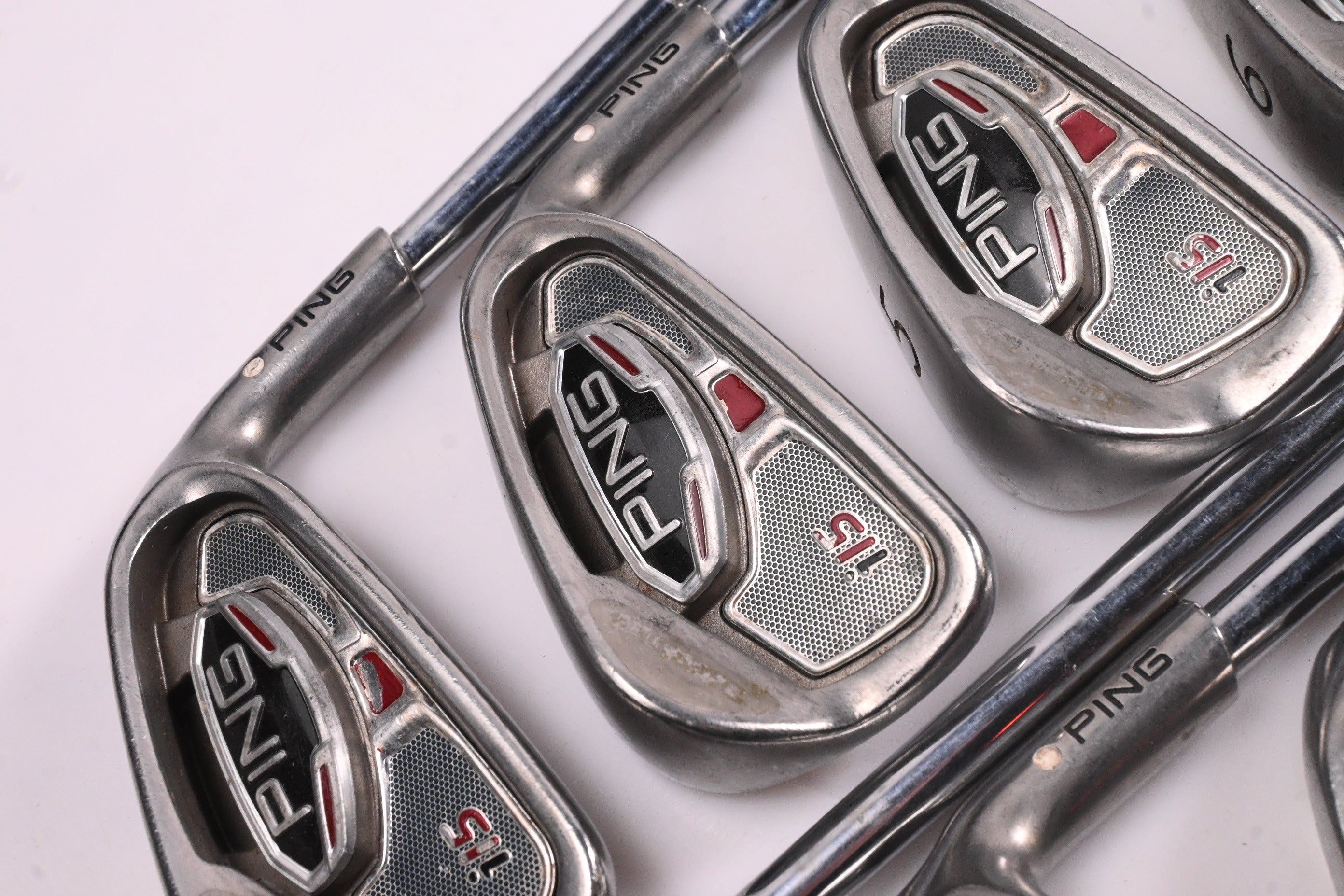 Ping i15 Irons / 3-PW / White Dot / Regular Flex Steel Shafts