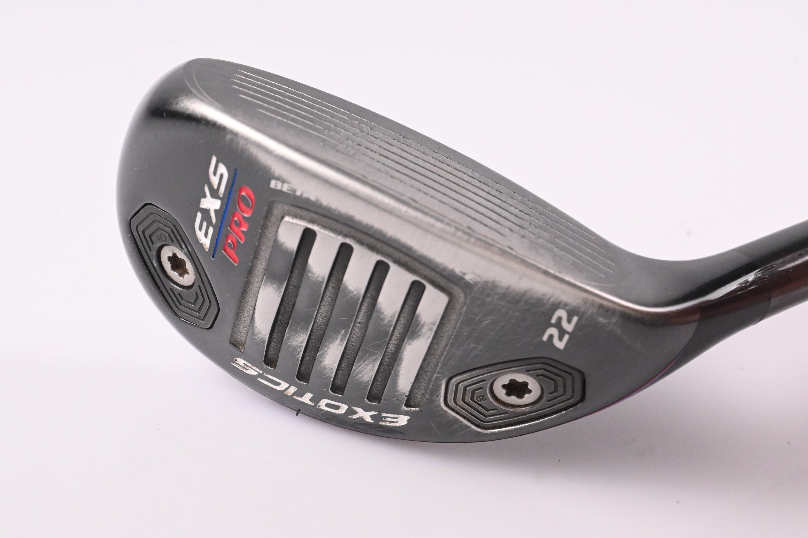 Tour Edge EXS Pro #4 Hybrid / 22 Degree / Stiff Flex Kuro Kage Silver 80 Shaft