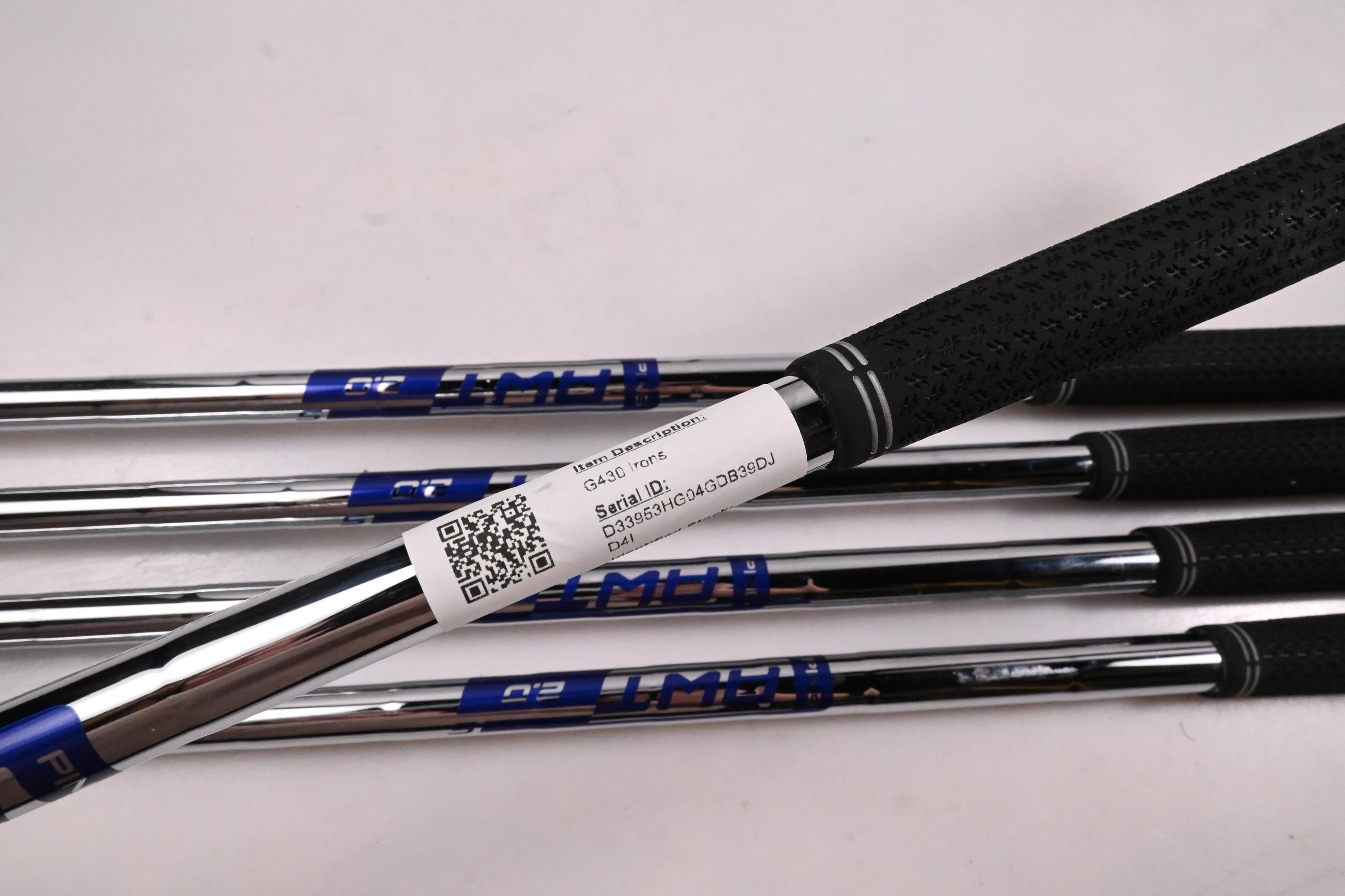 Ping G430 Irons / 6-PW / Black Dot / Stiff Flex Ping AWT 2.0 Shafts