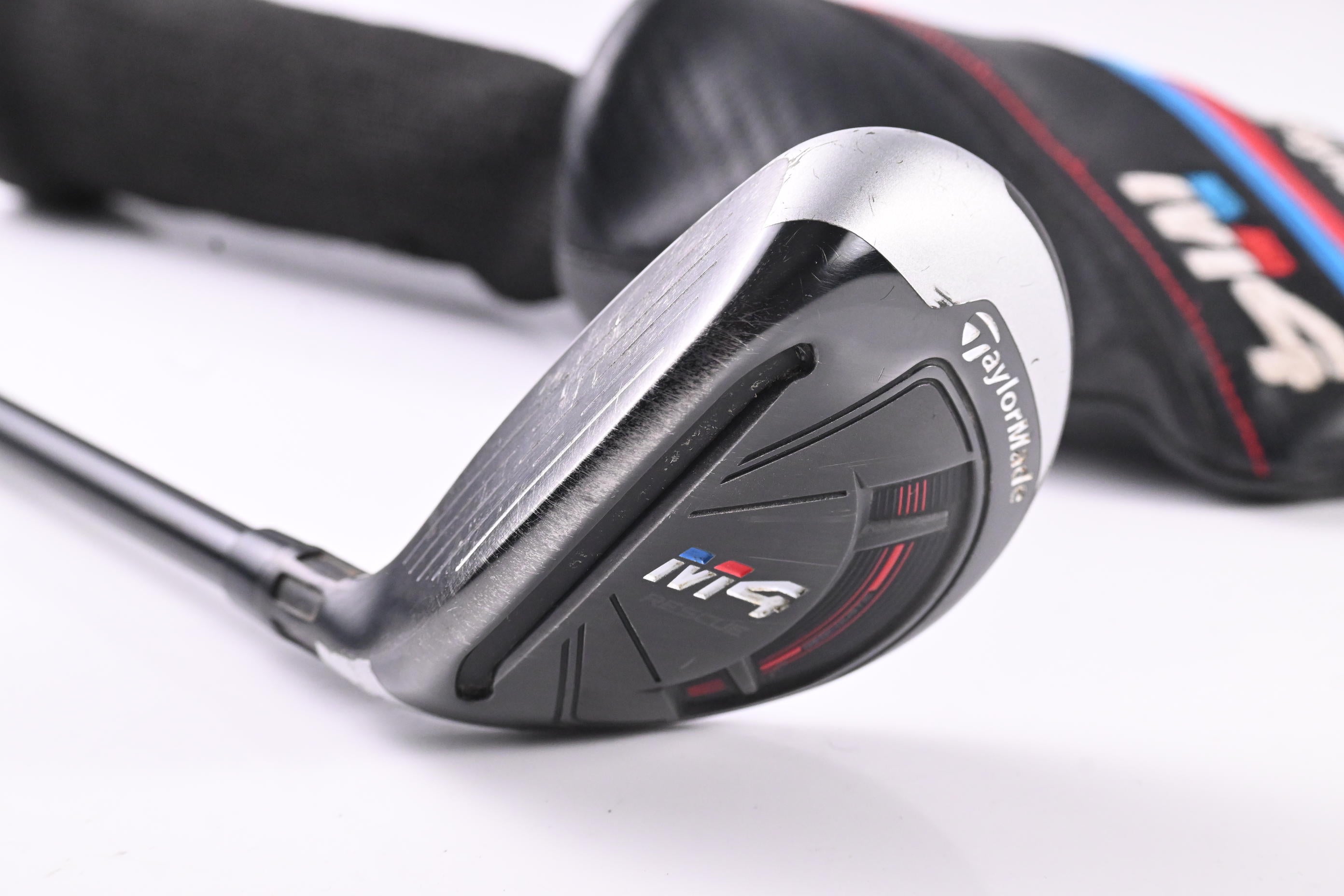 Left Hand Taylormade M4 #4 Hybrid / 22 Degree / Regular Flex Atmos Red 6 Shaft