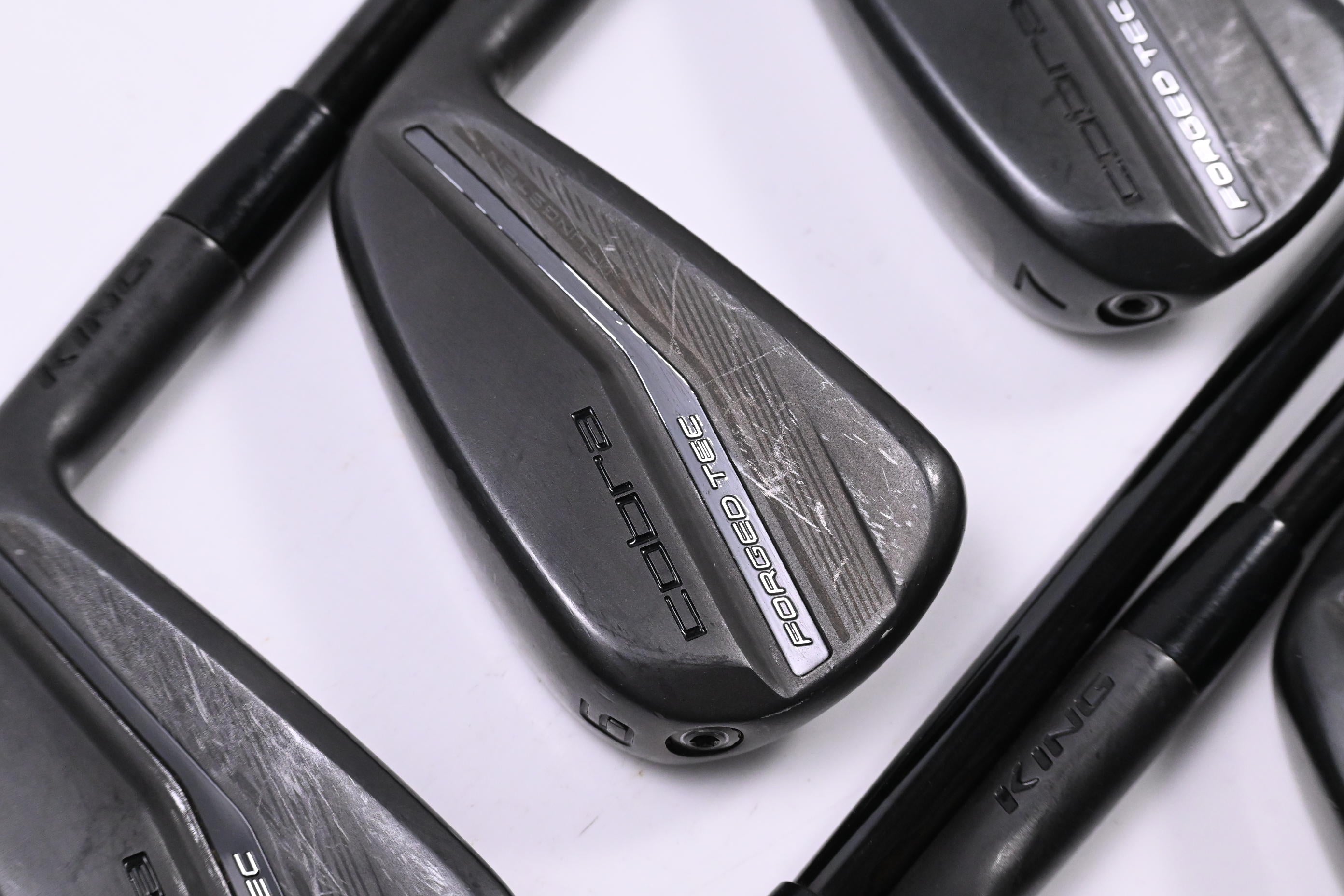 Cobra King Forged Tec 2023 Black Irons / 5-PW+GW / Stiff Flex KBS $-Taper Lite