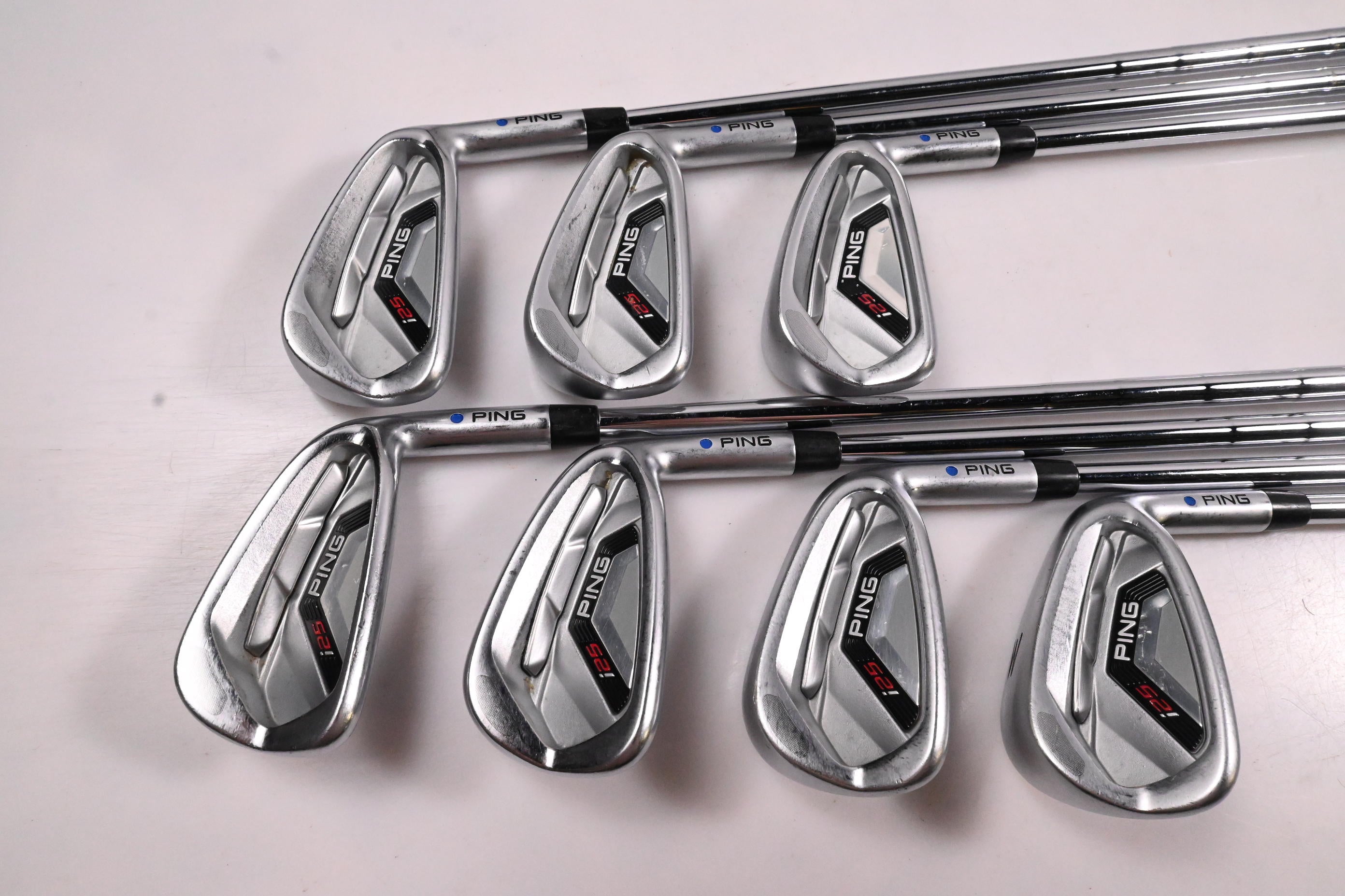 Ping i25 Irons / 4-PW / Blue Dot / X-Flex KBS Tour 130 Shafts