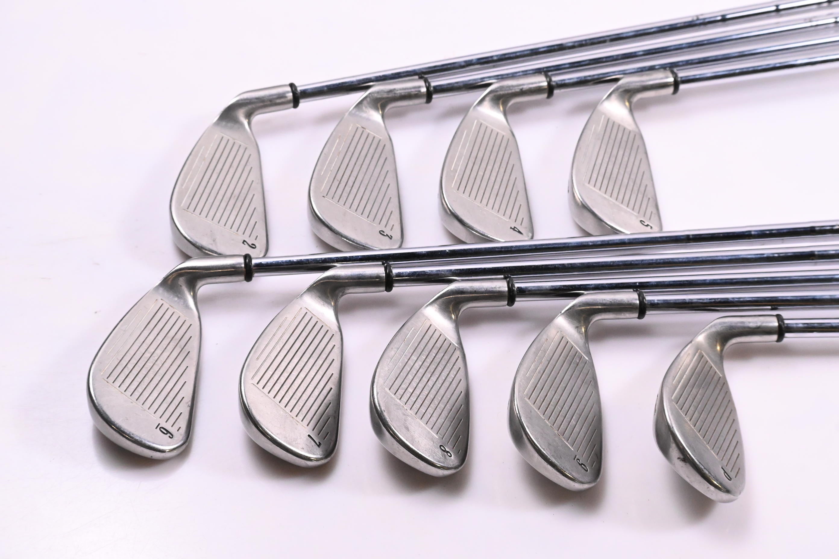 Left Hand Callaway X-14 Irons / 2-PW / Uniflex Callaway Steelhead Shafts
