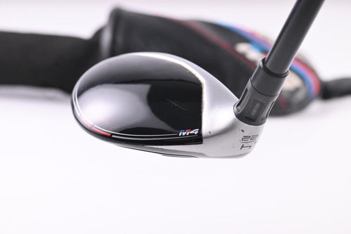 Left Hand Taylormade M4 #4 Hybrid / 22 Degree / Regular Flex Atmos Red 6 Shaft