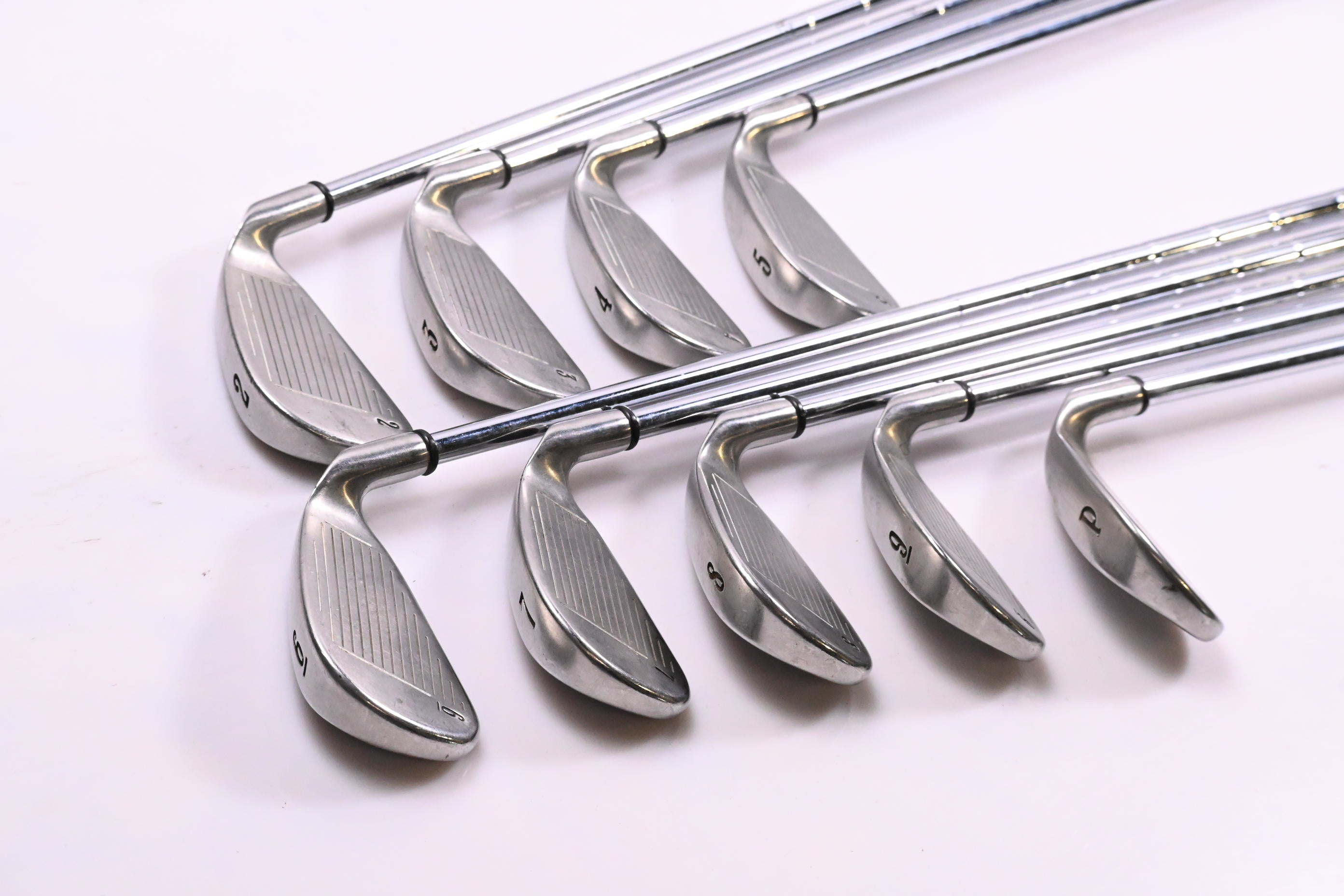 Left Hand Callaway X-14 Irons / 2-PW / Uniflex Callaway Steelhead Shafts