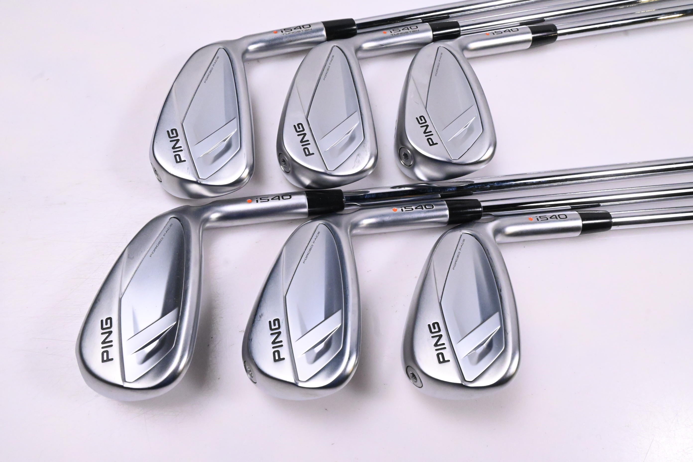 Ping i540 Irons / 6-PW+GW / Orange Dot / Regular Flex Ping AWT 3.0 Shafts