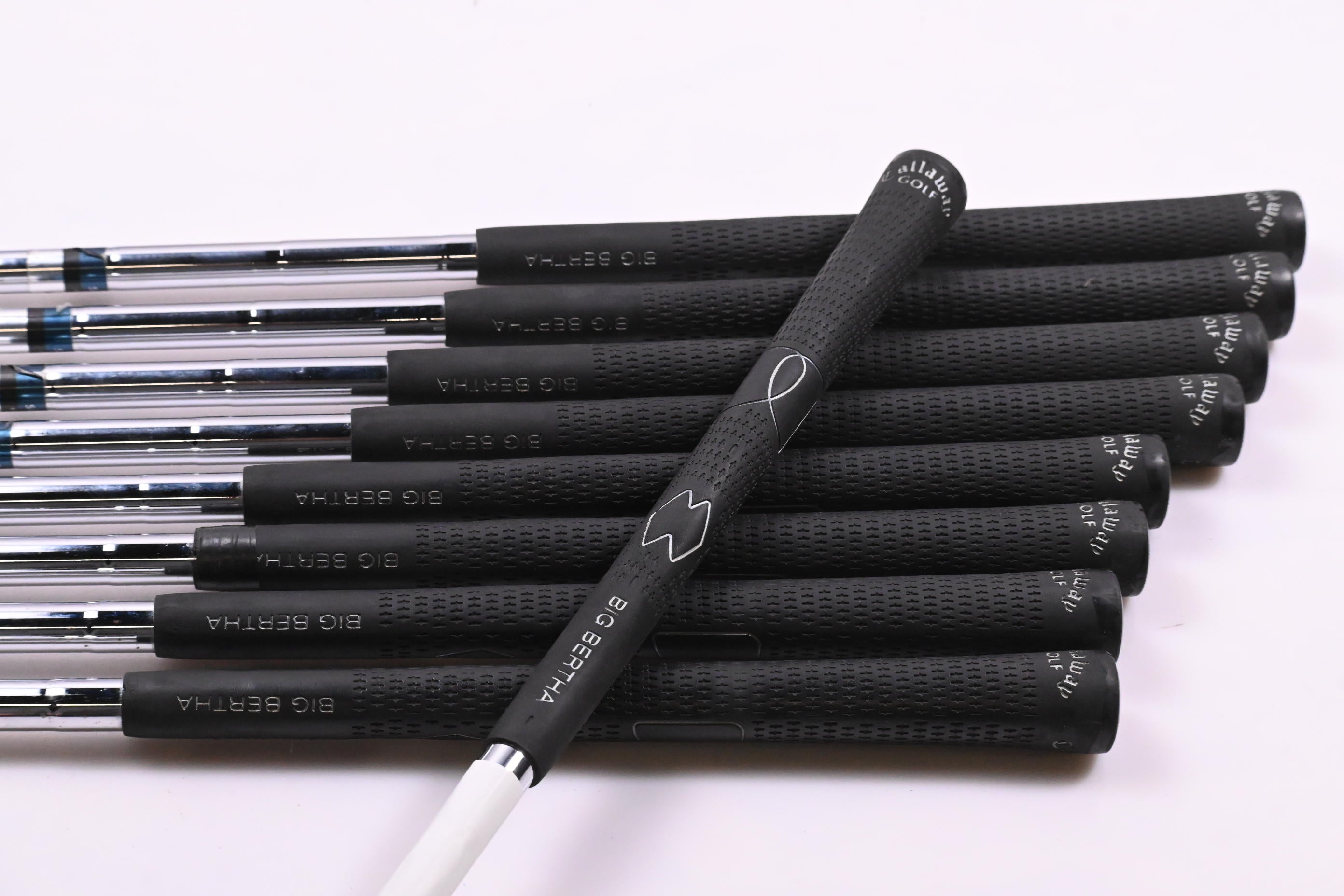 Left Hand Callaway X-14 Irons / 2-PW / Uniflex Callaway Steelhead Shafts