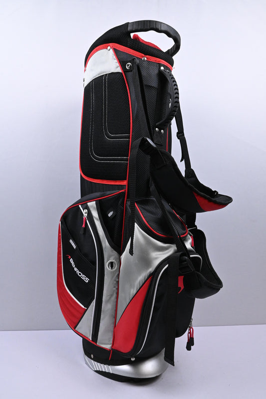 Benross Stand Bag / 6-Way Divider / Black, Red & Grey