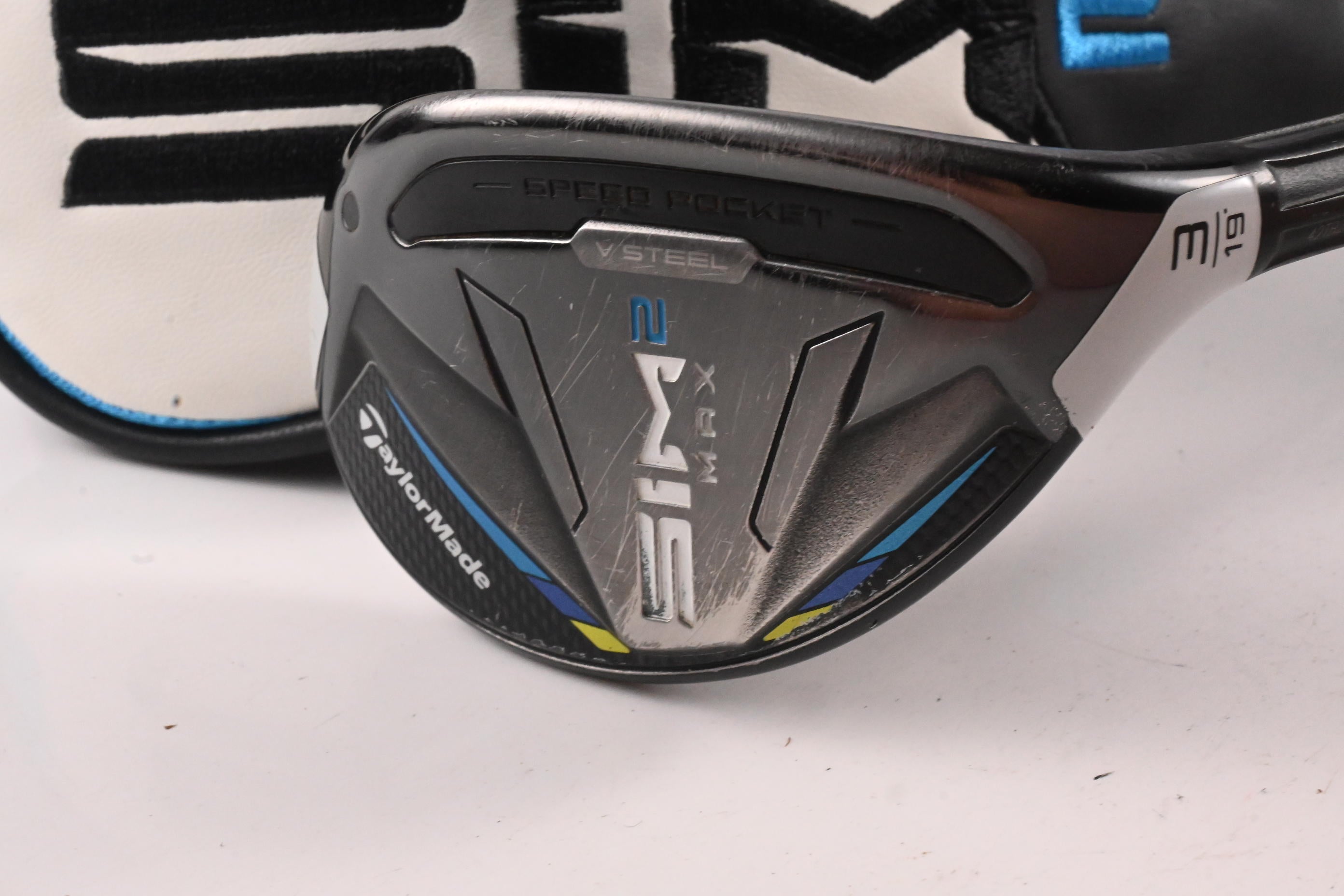 Taylormade SIM2 Max #3 Hybrid / 19 Degree / Stiff Flex Ventus Blue 7 Shaft