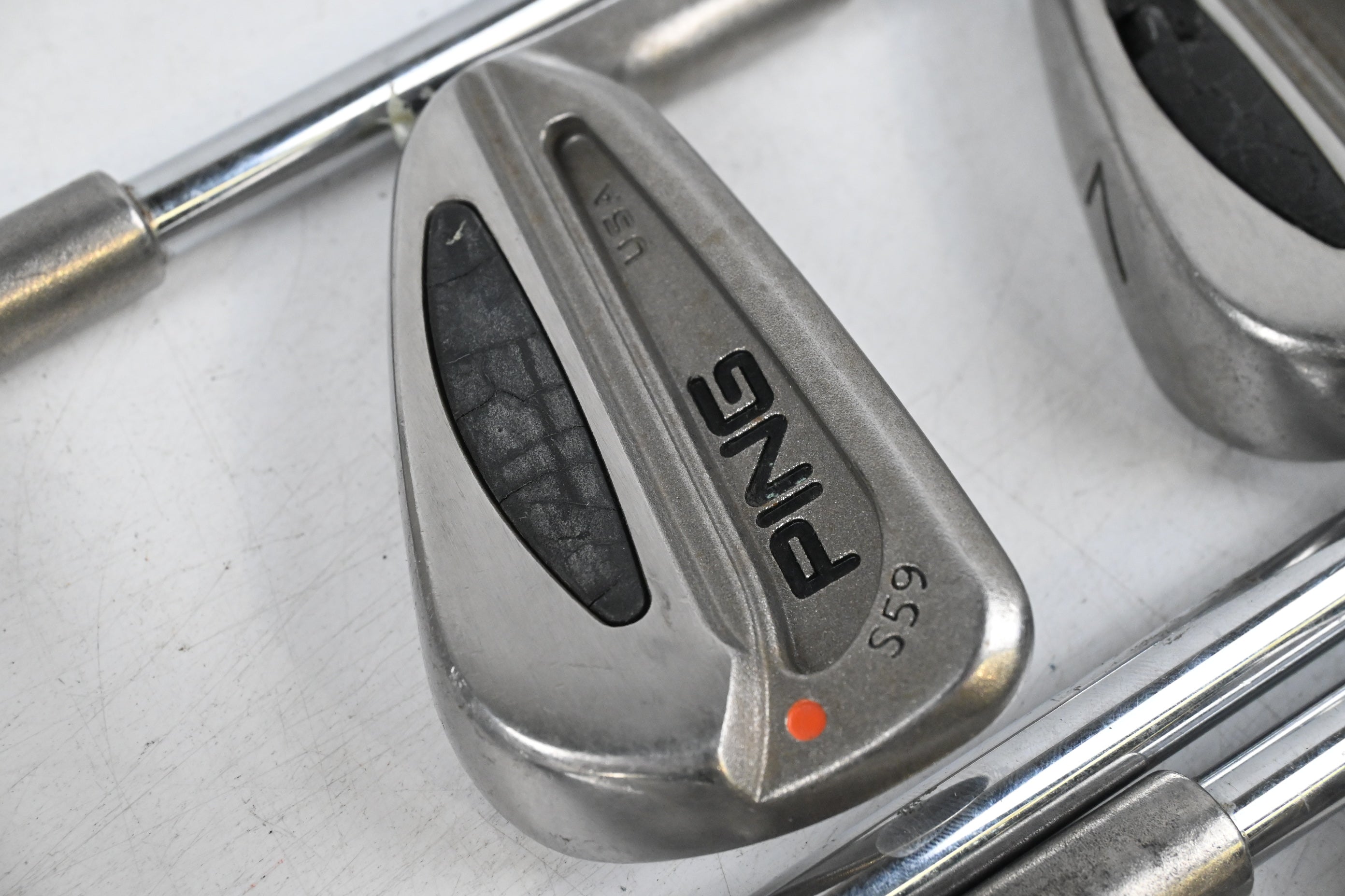 Ping S59 Irons / 5-PW / Orange Dot / Stiff Flex Ping AWT Shafts