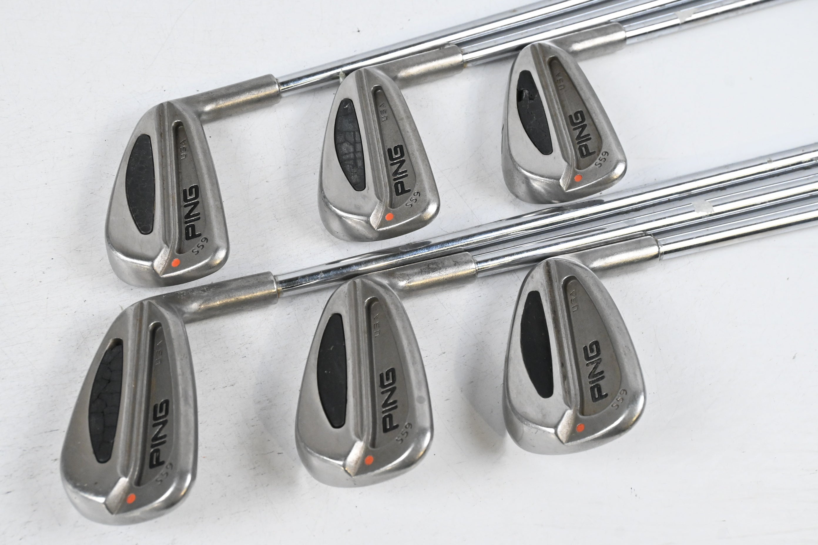 Ping S59 Irons / 5-PW / Orange Dot / Stiff Flex Ping AWT Shafts