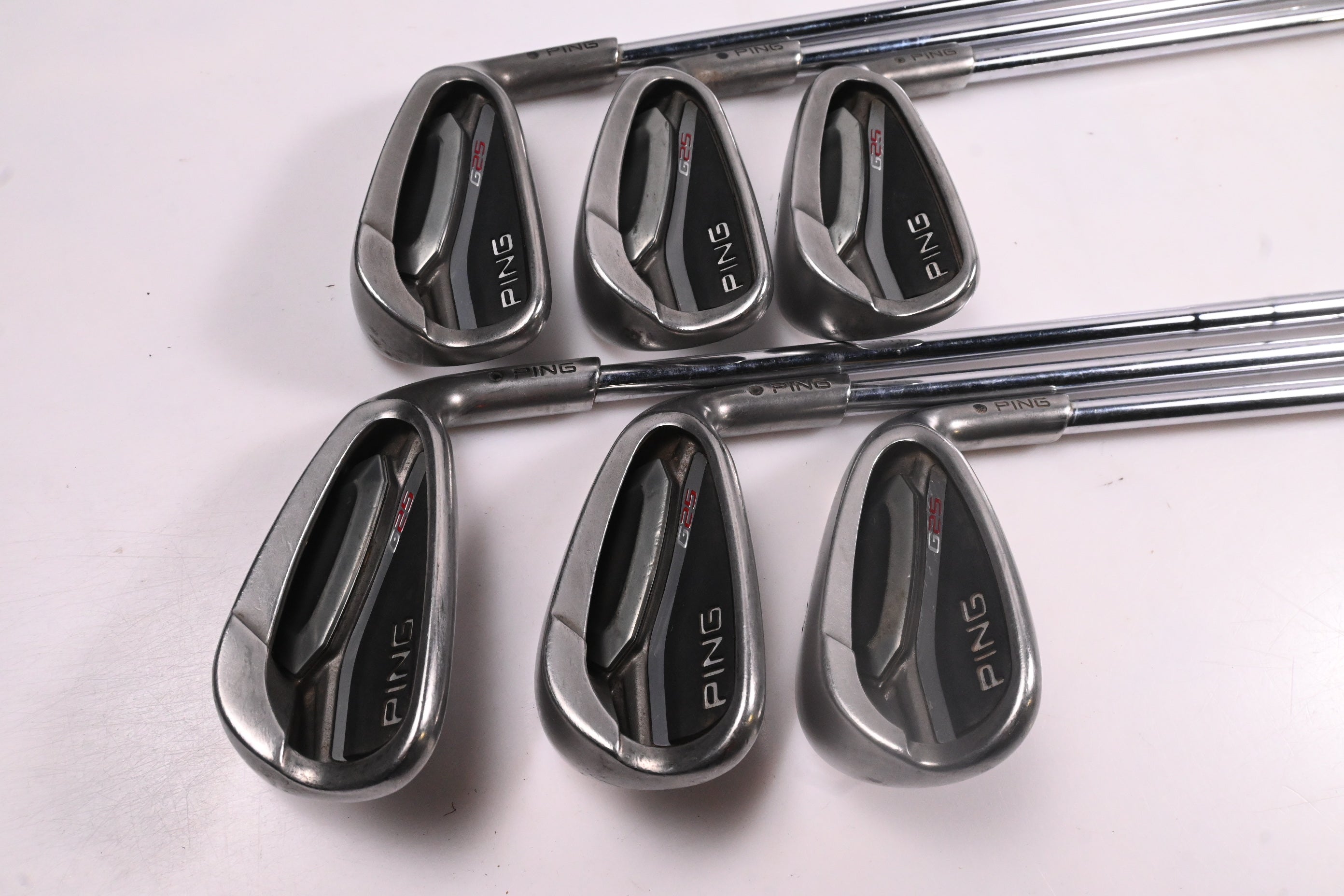 Ping G25 Irons / 6-PW+SW / Black Dot / Regular Flex Ping CFS Shafts