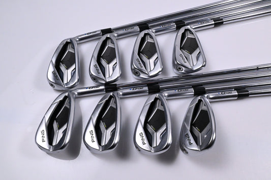 Ping G430 Irons / 4-PW+58 / Blue Dot / Stiff Flex Ping AWT 2.0 Shafts