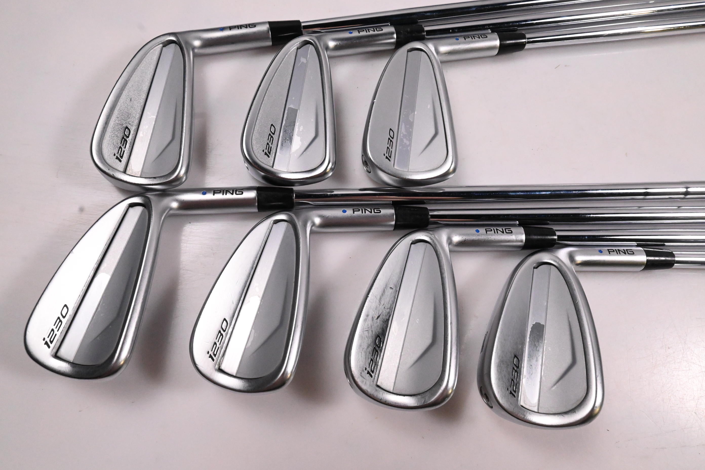 Ping i230 Irons / 4-PW / Blue Dot / Stiff Flex Dynamic Gold 105 S300 Shafts